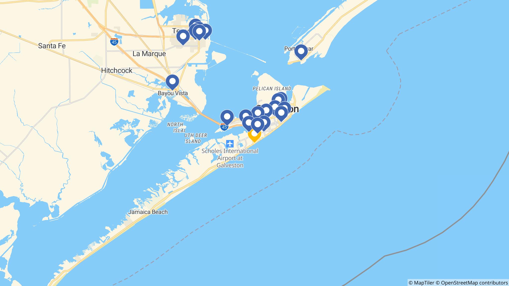 Street map of the ATM area