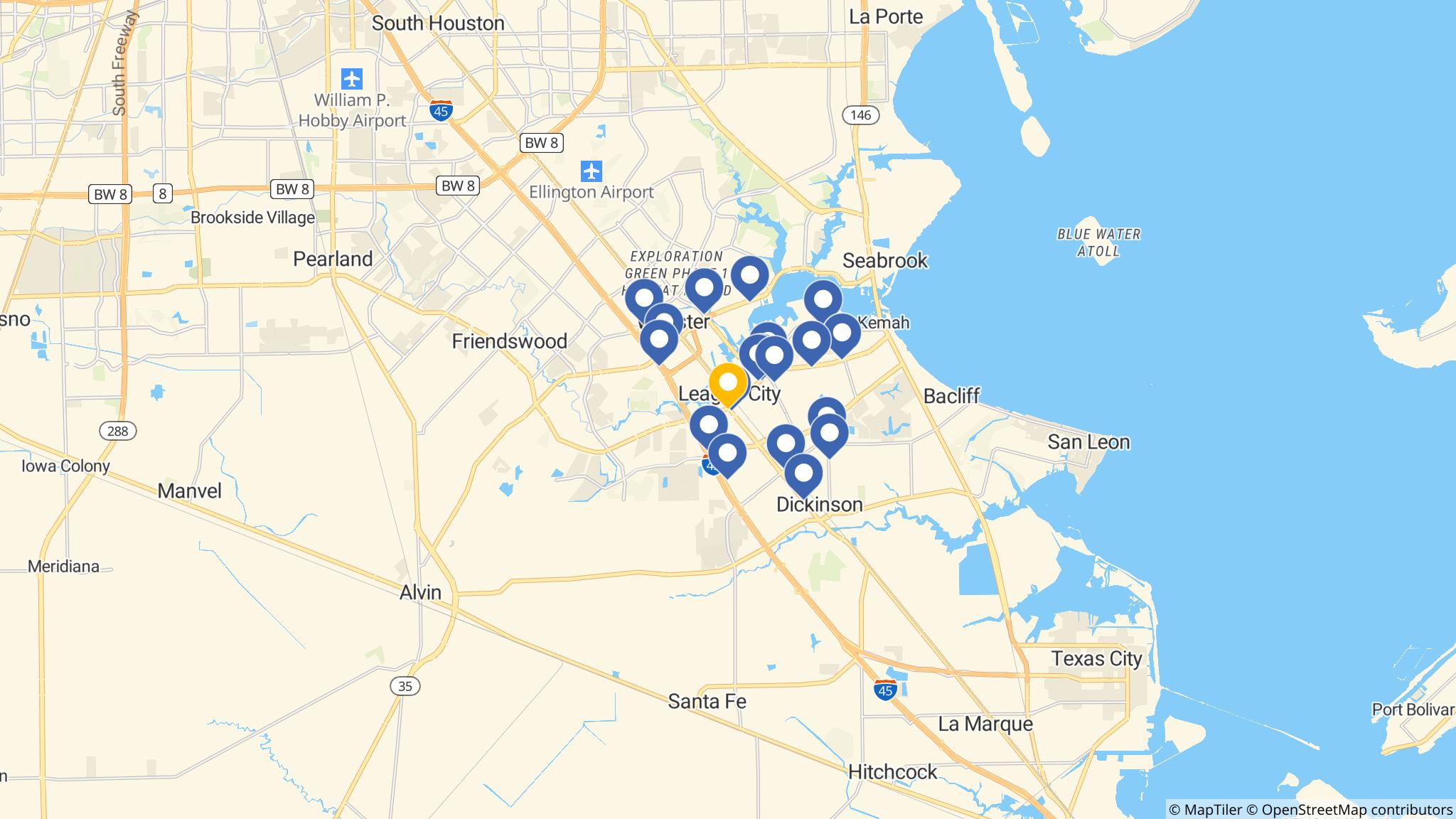 Street map of the ATM area