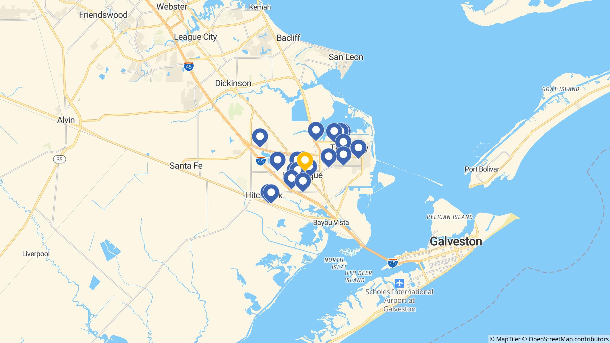 Street map of the ATM area