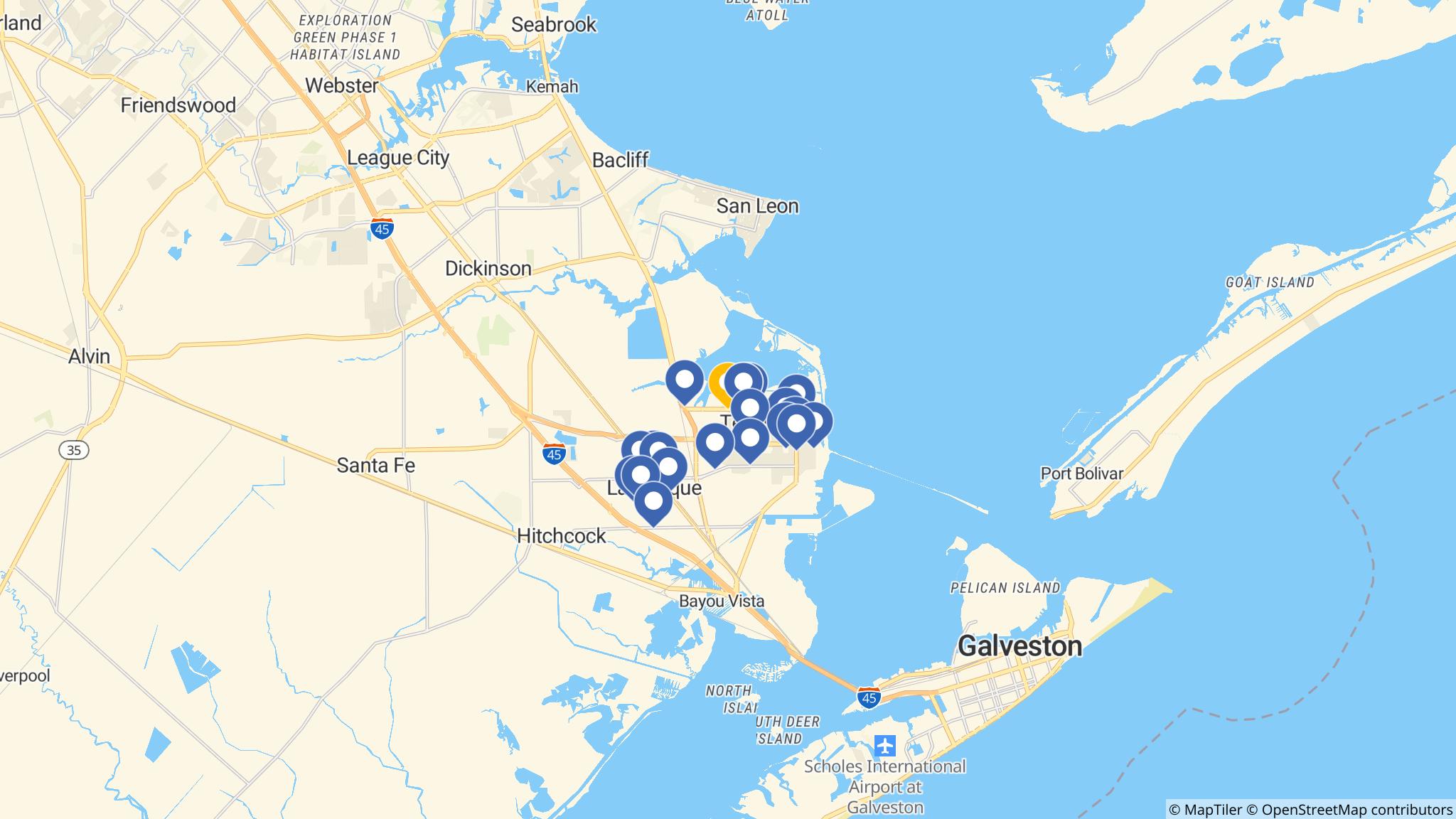 Street map of the ATM area