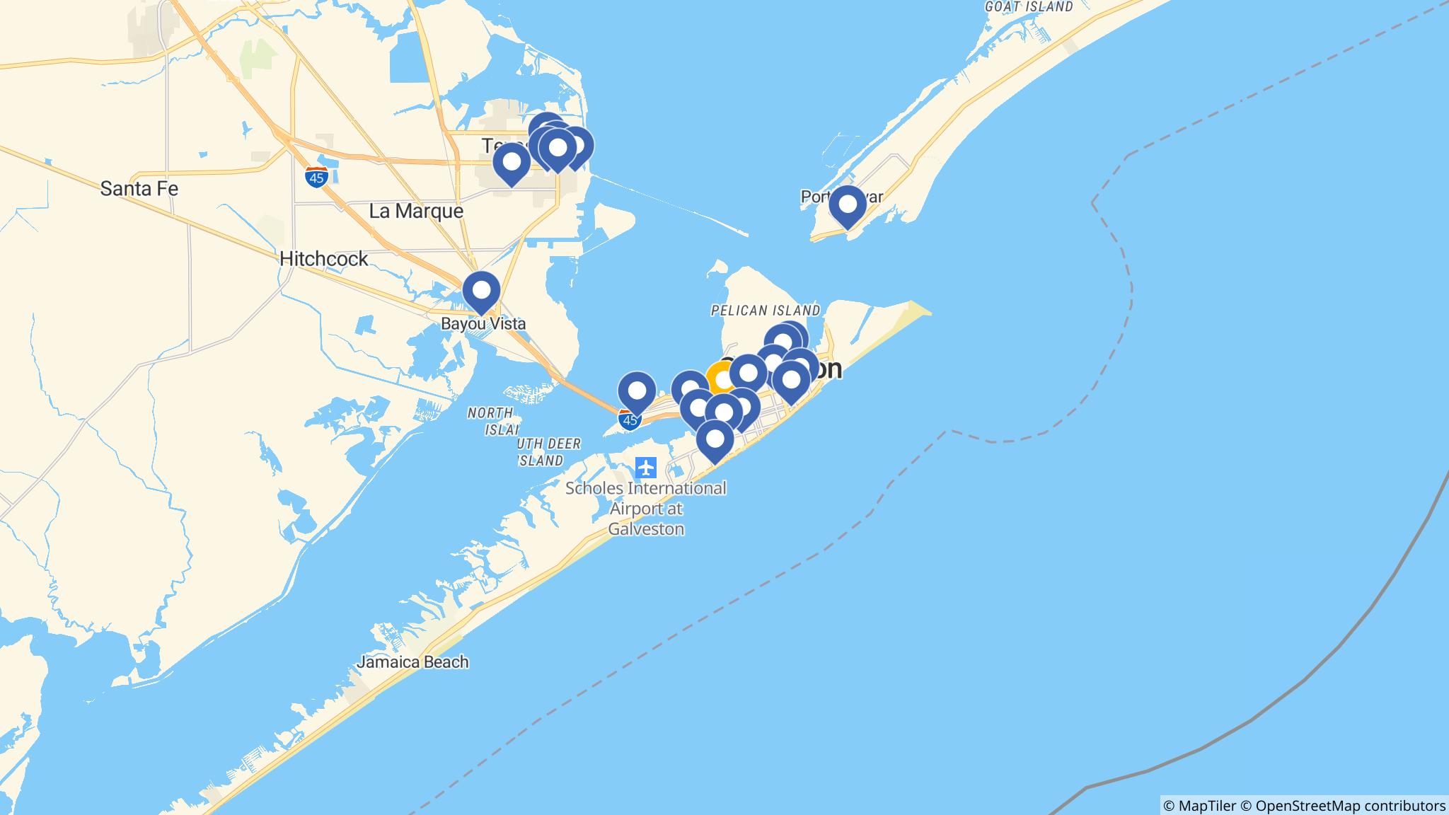 Street map of the ATM area
