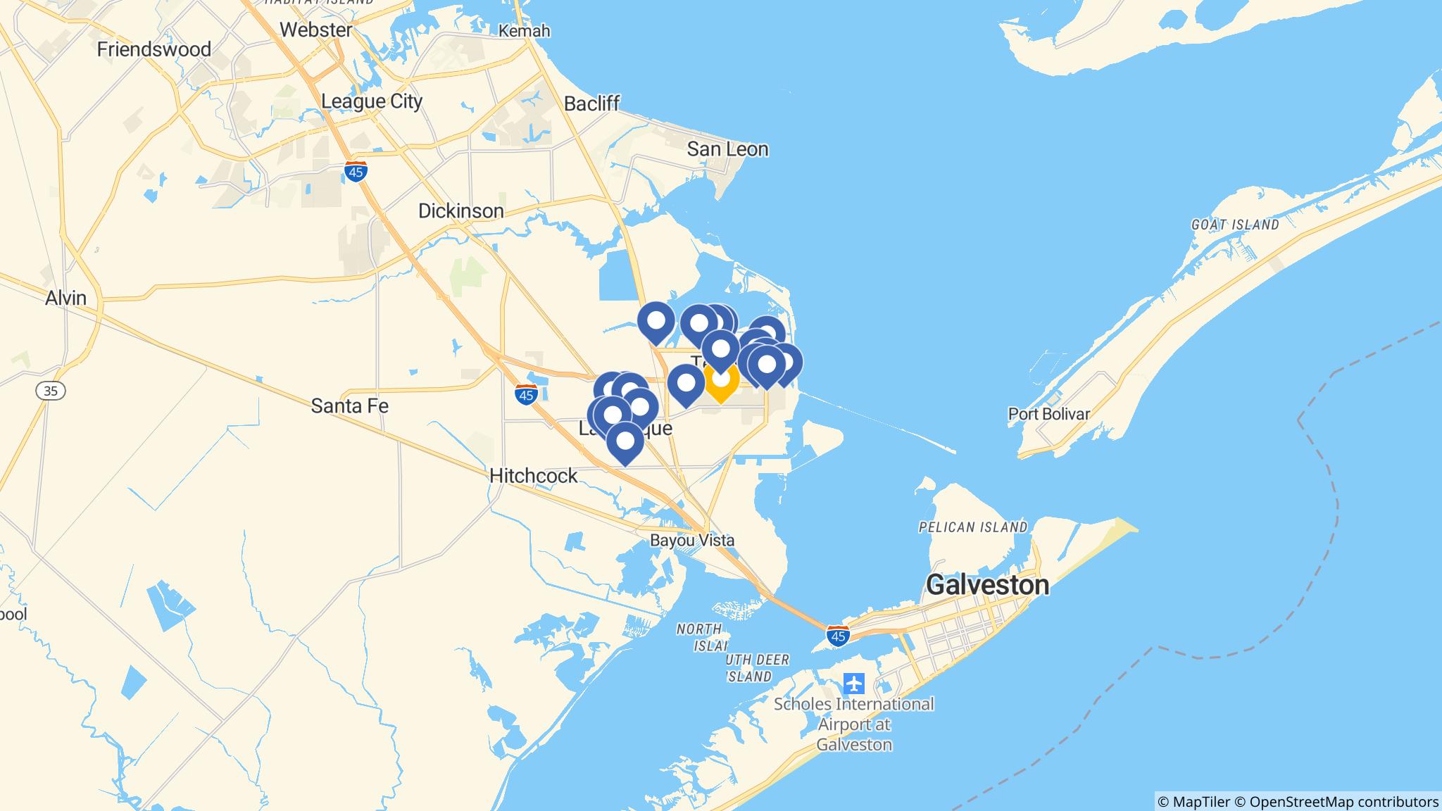 Street map of the ATM area