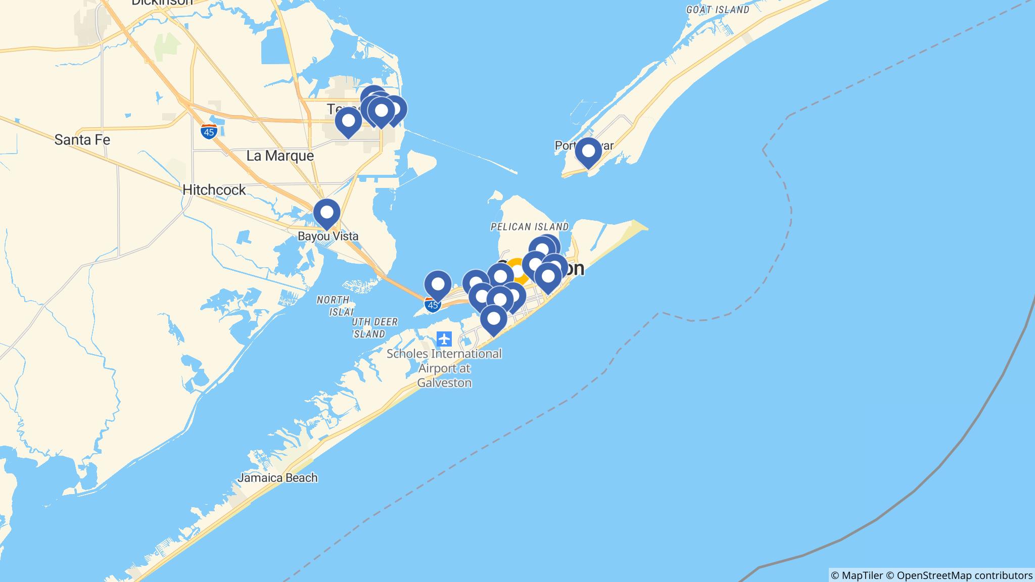 Street map of the ATM area