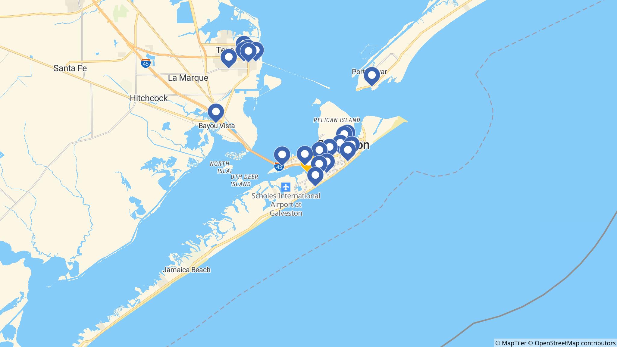 Street map of the ATM area
