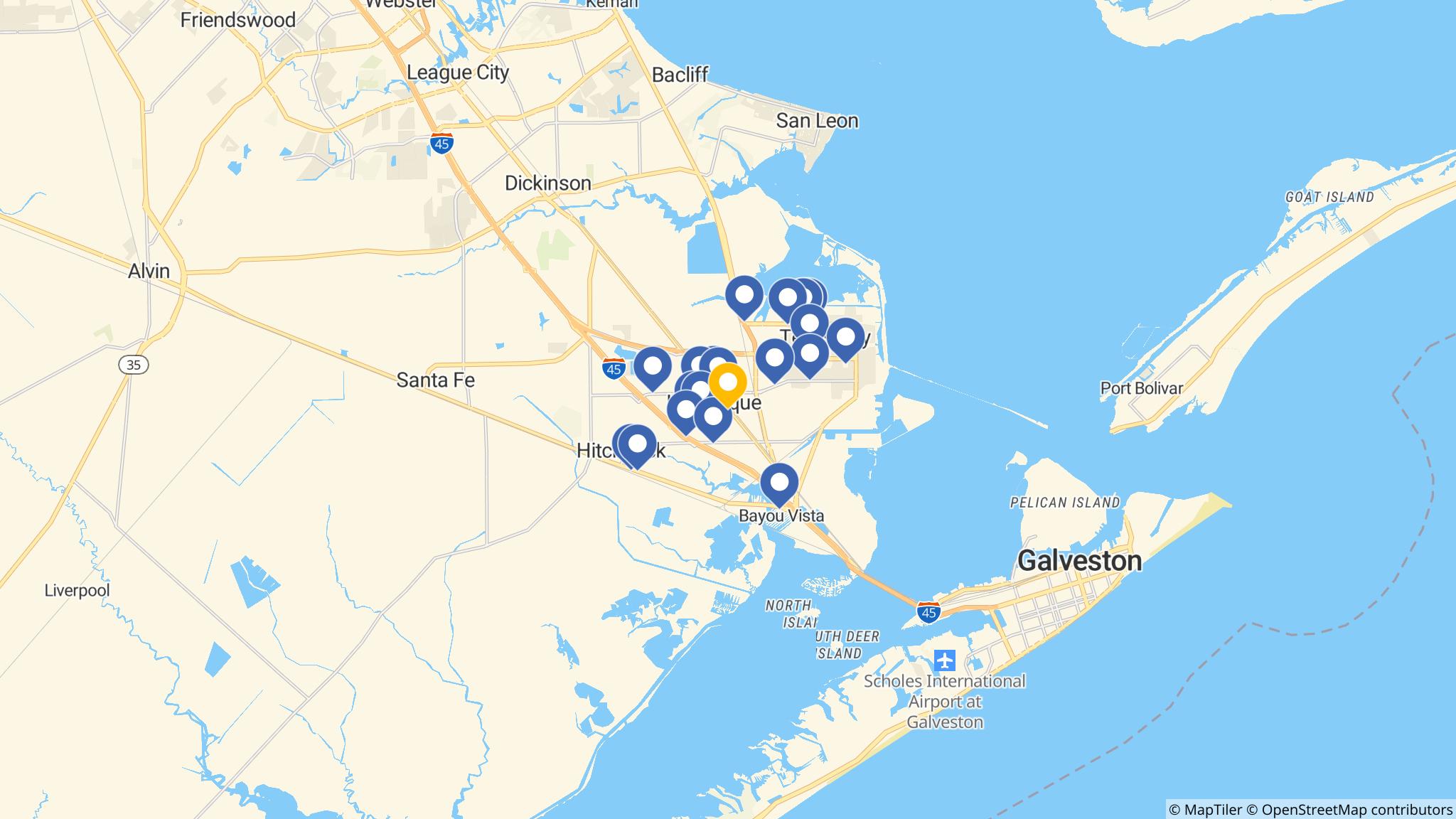 Street map of the ATM area