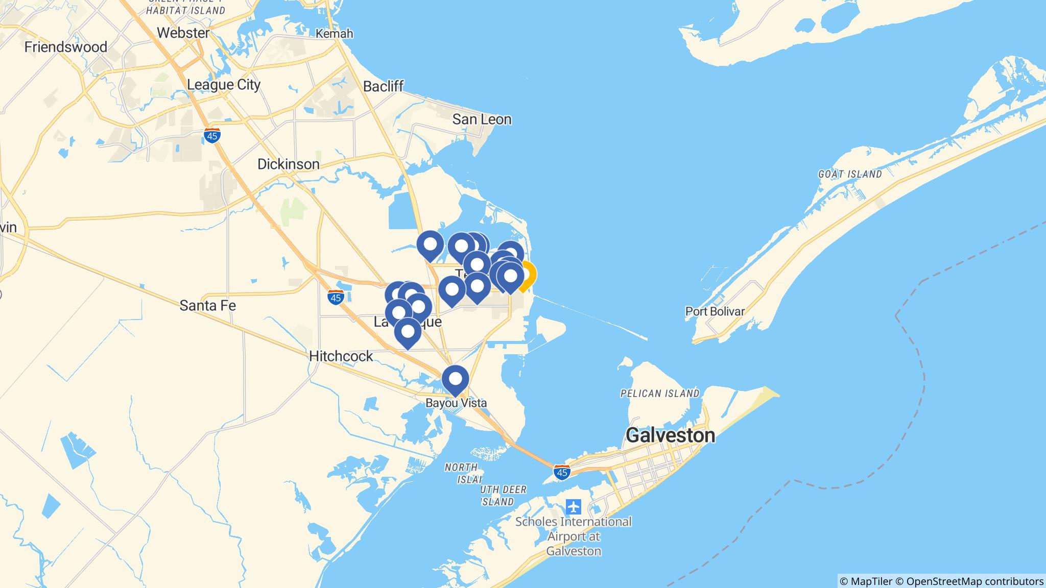 Street map of the ATM area