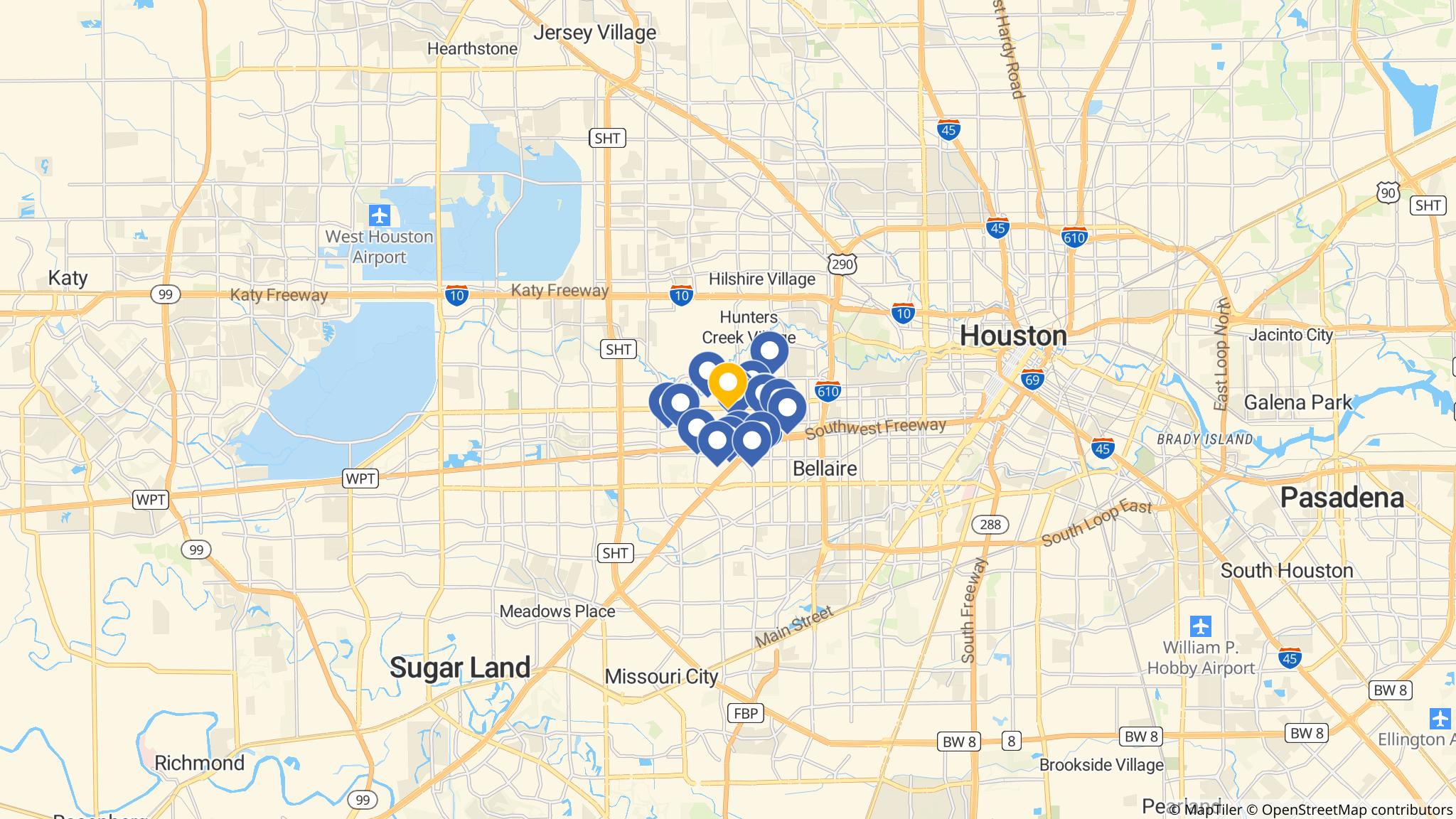 Street map of the ATM area