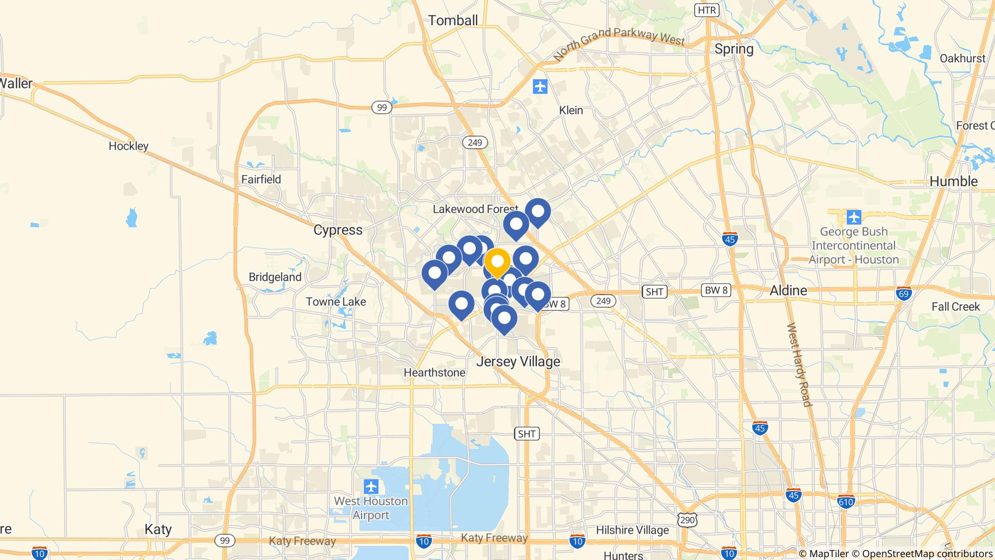 Street map of the ATM area