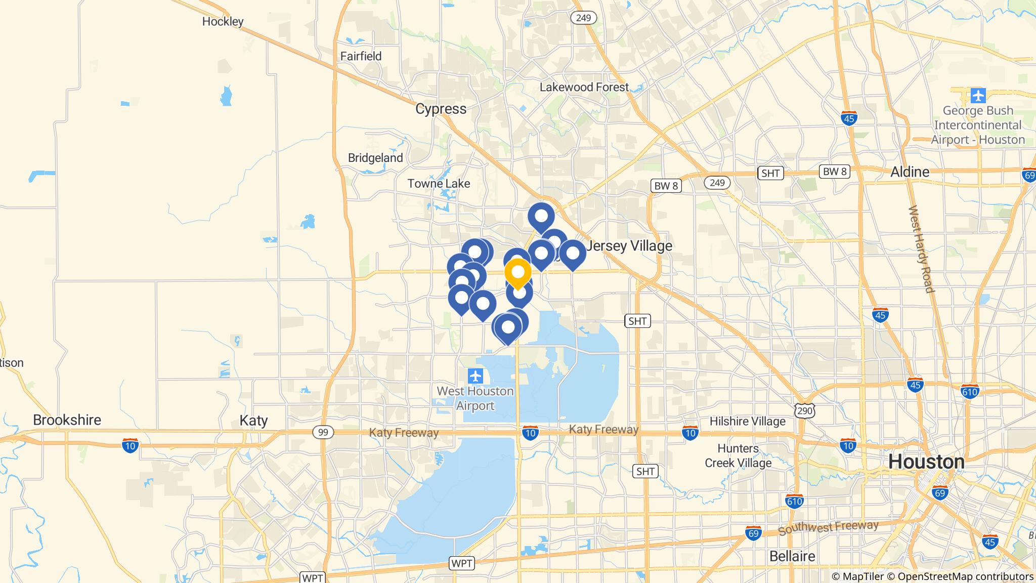Street map of the ATM area