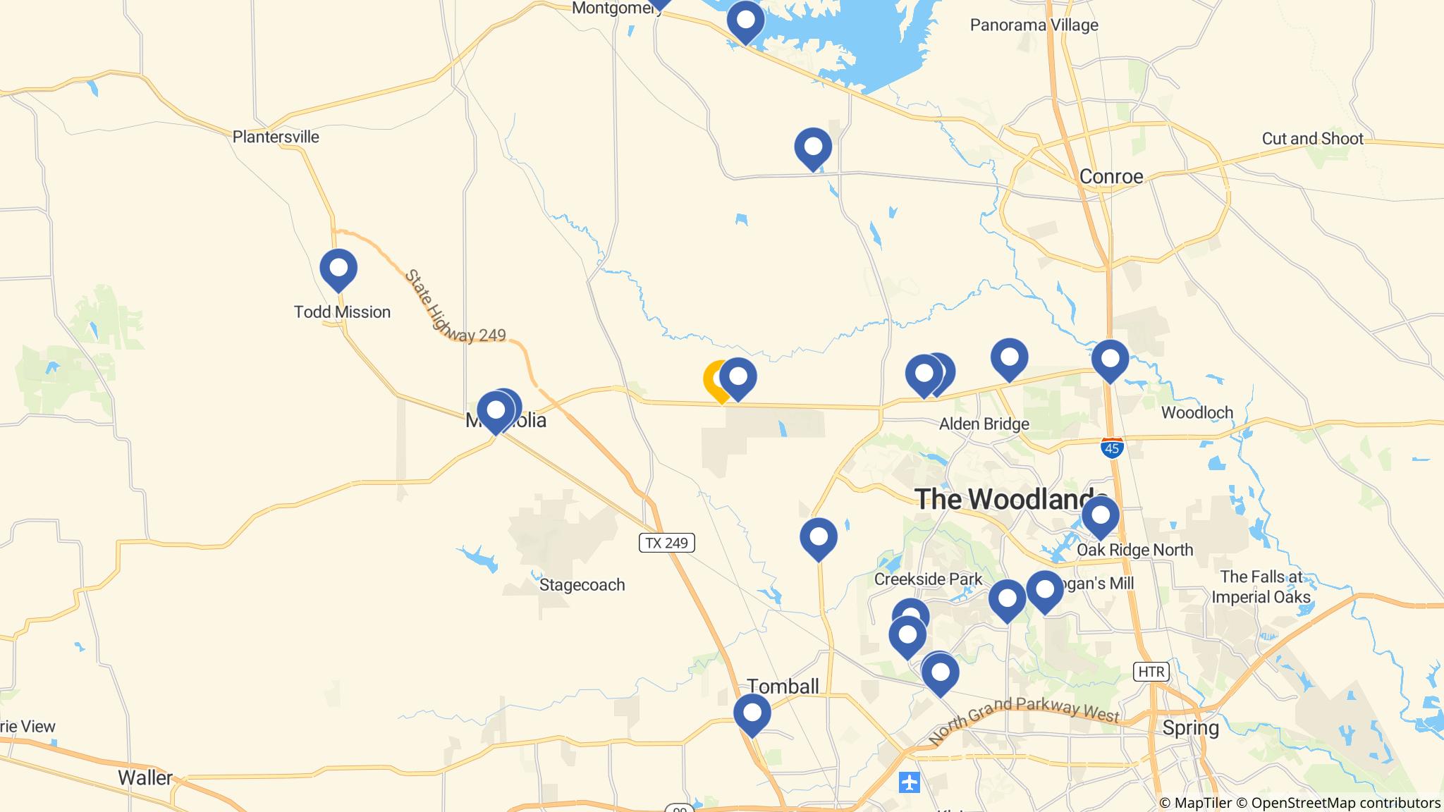 Street map of the ATM area