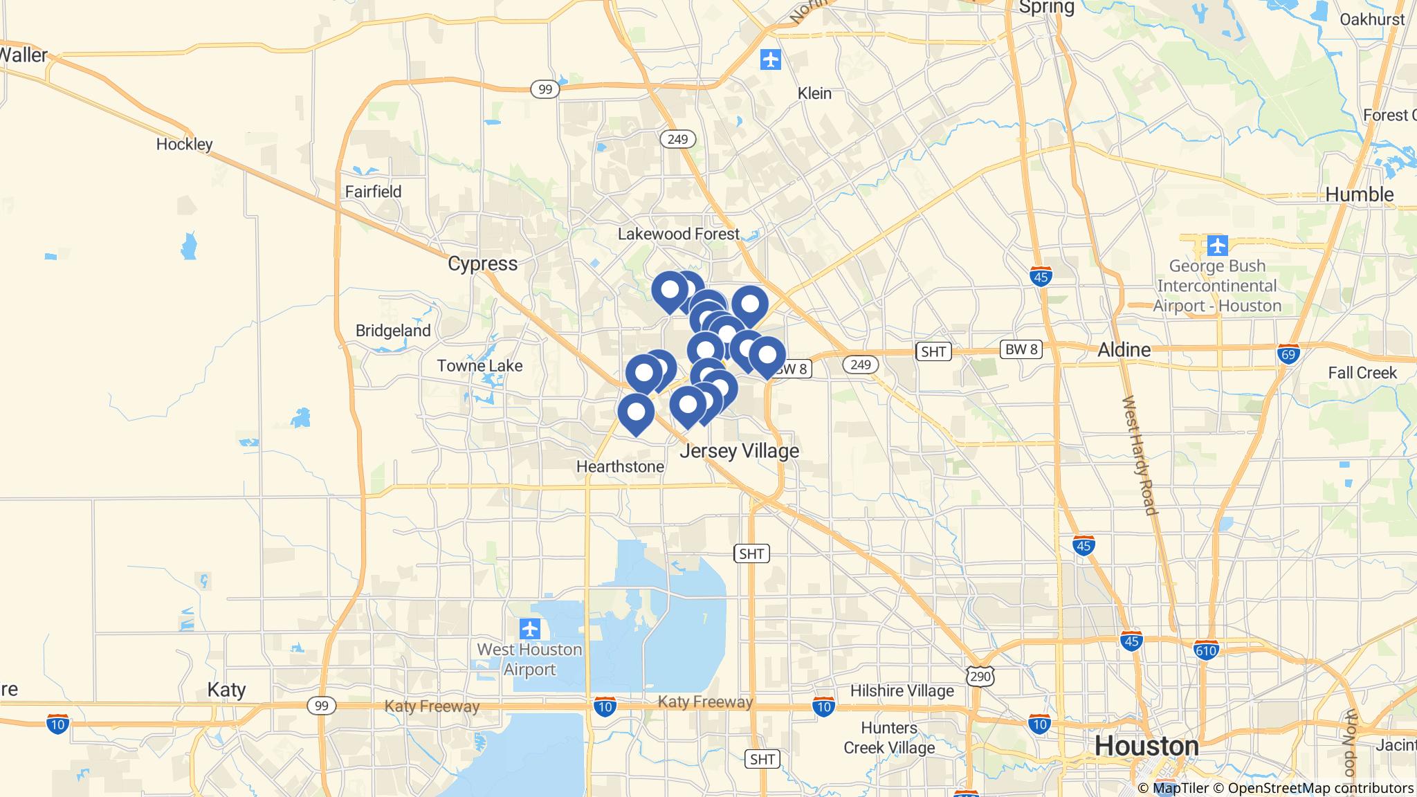 Street map of the ATM area