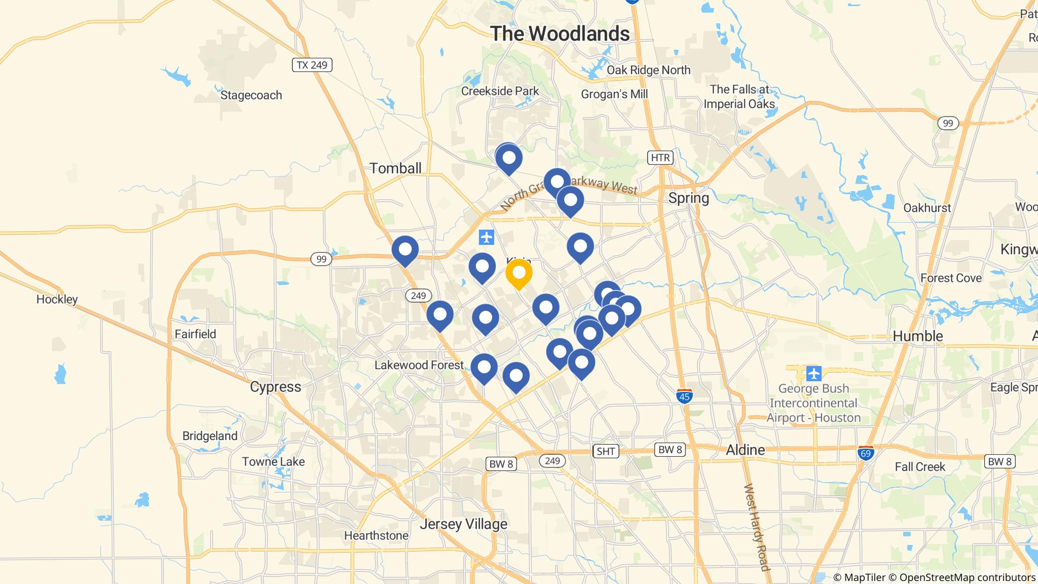 Street map of the ATM area