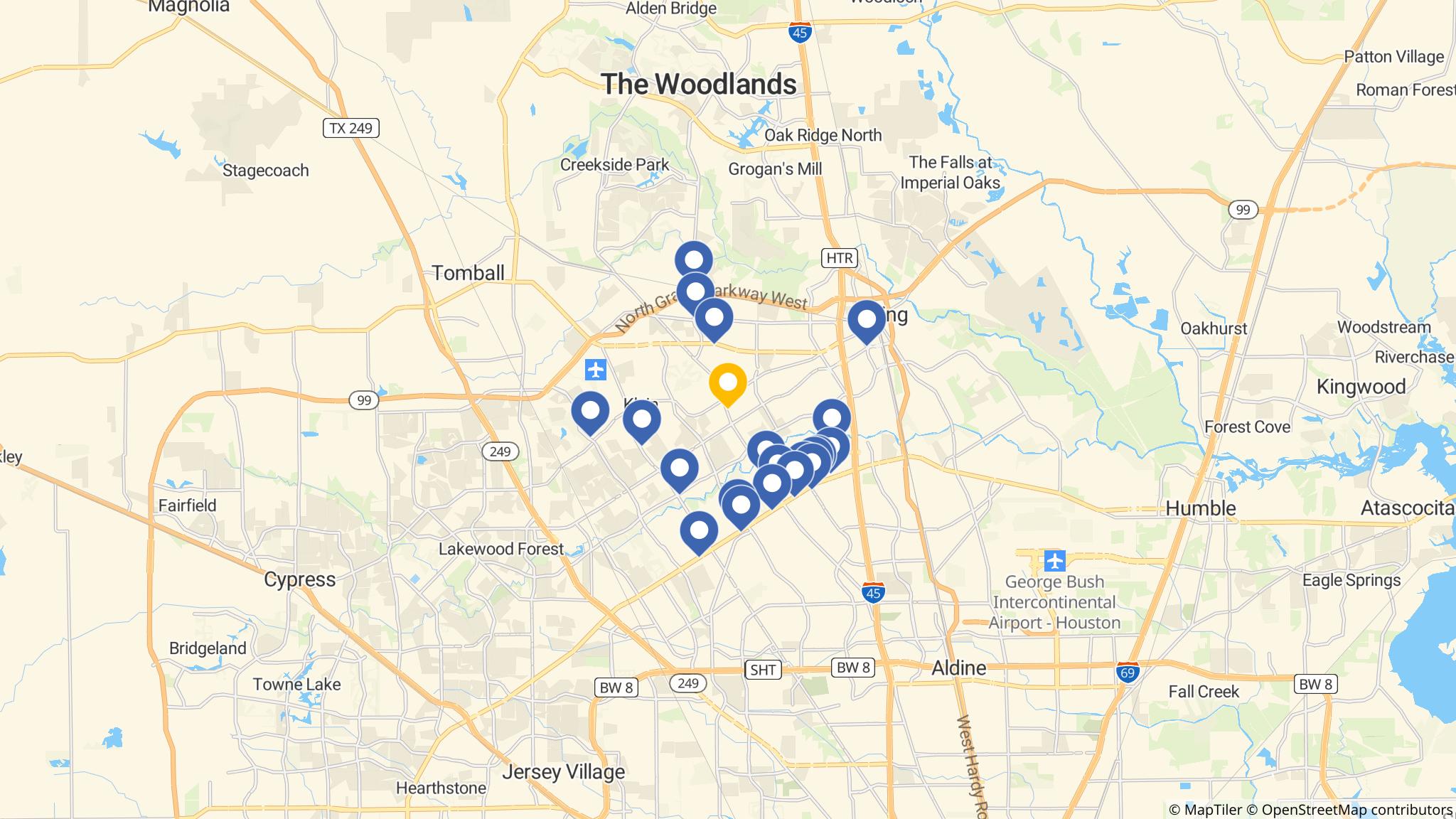 Street map of the ATM area