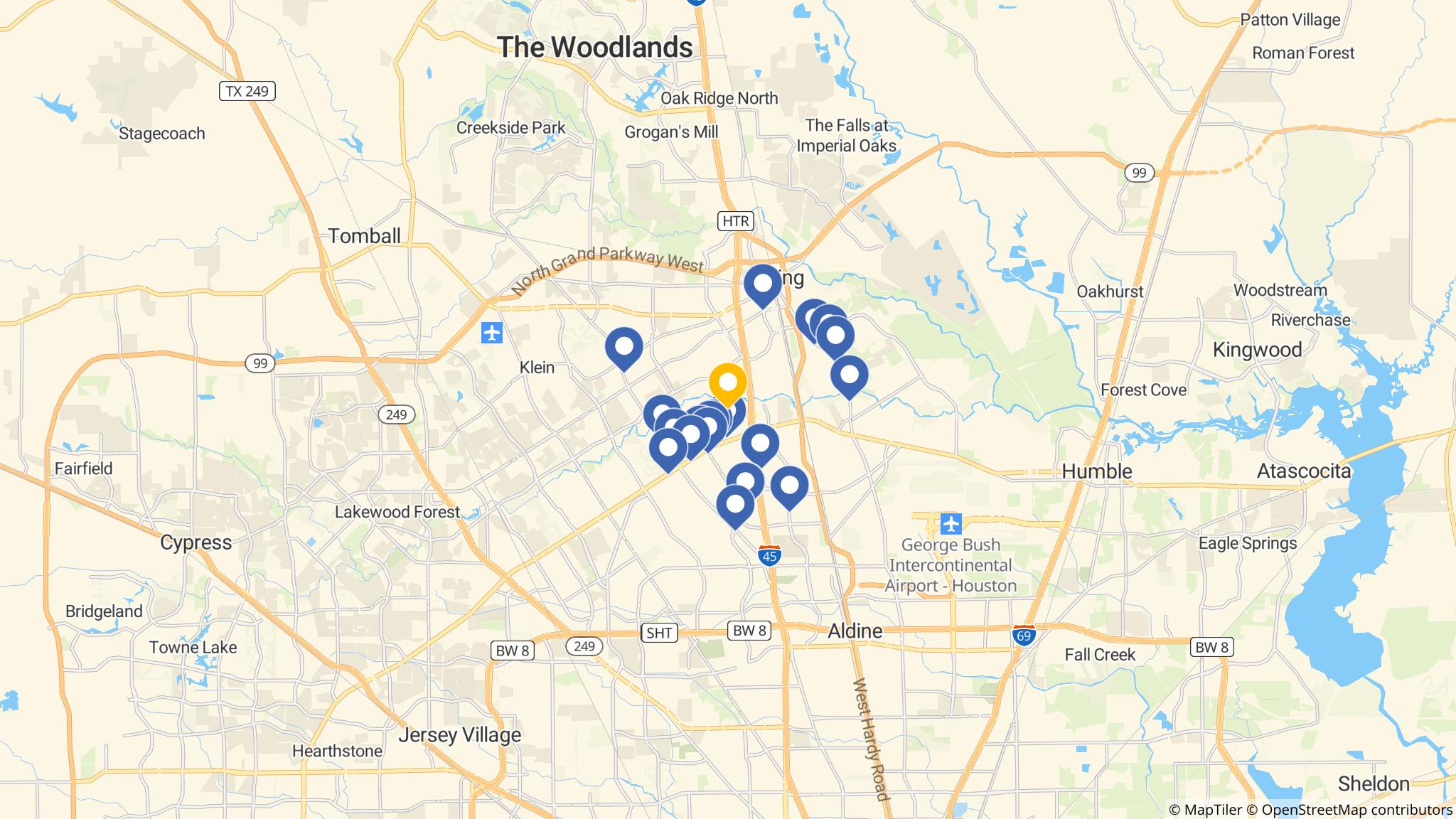 Street map of the ATM area