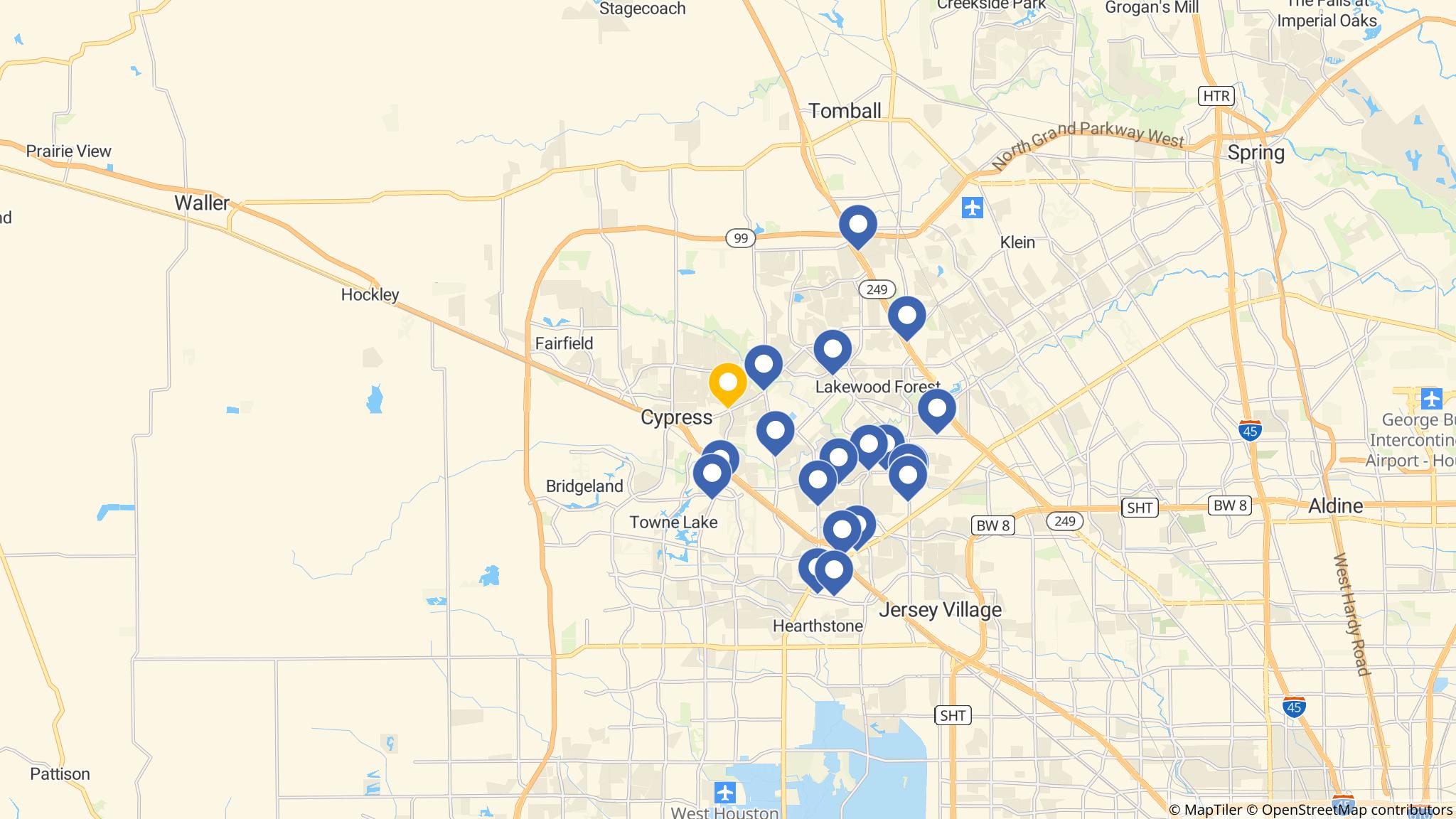 Street map of the ATM area