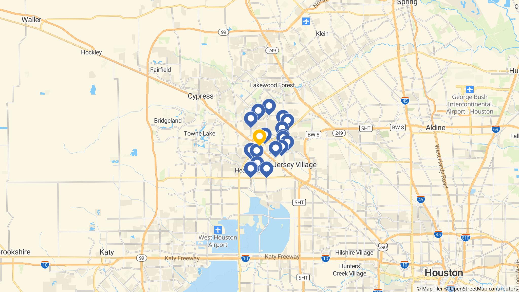 Street map of the ATM area