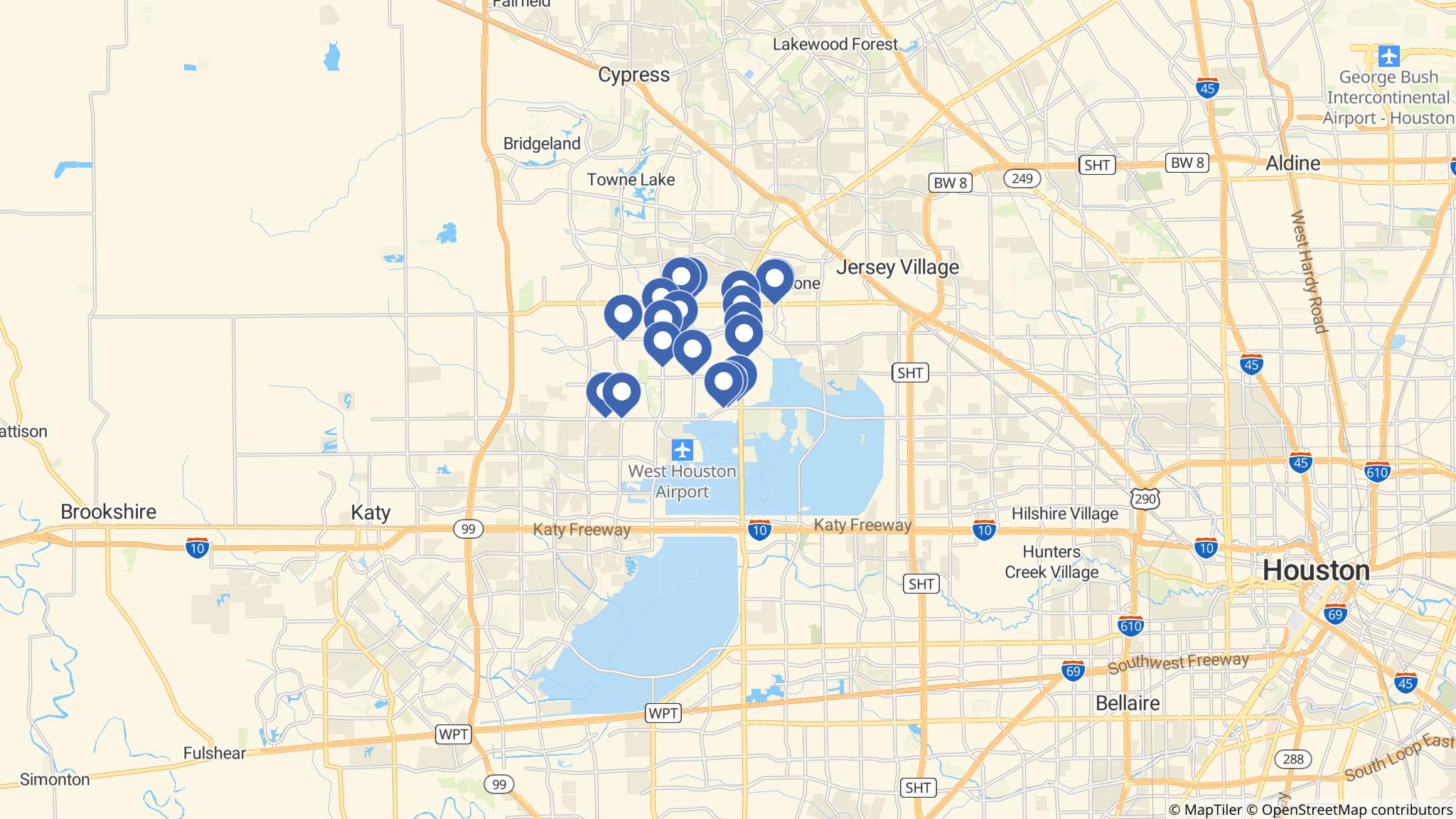 Street map of the ATM area