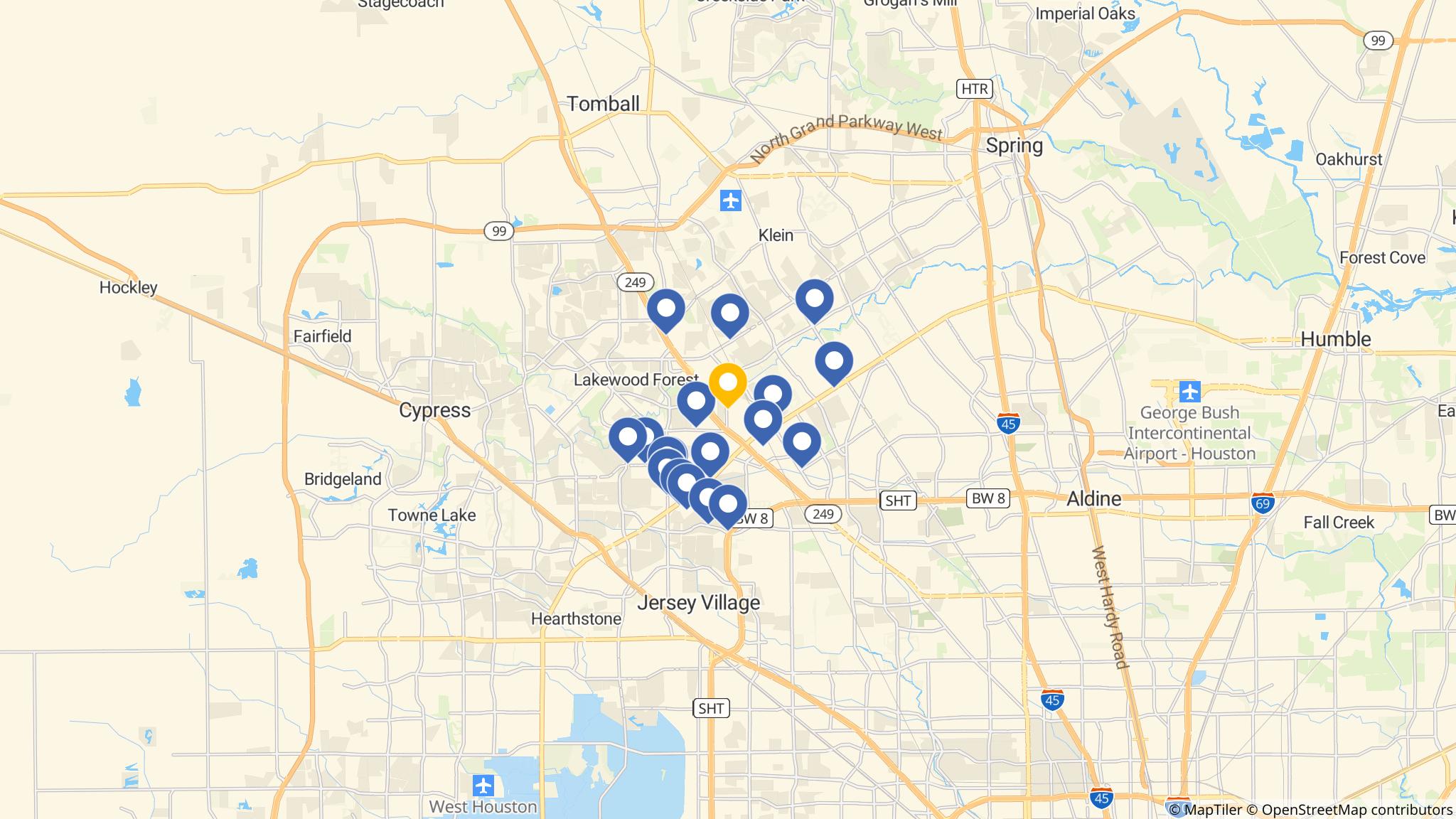 Street map of the ATM area