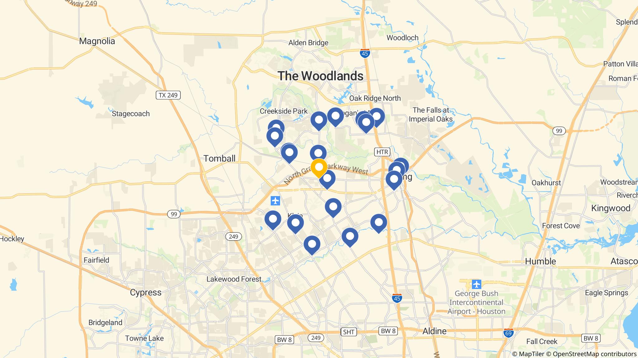 Street map of the ATM area
