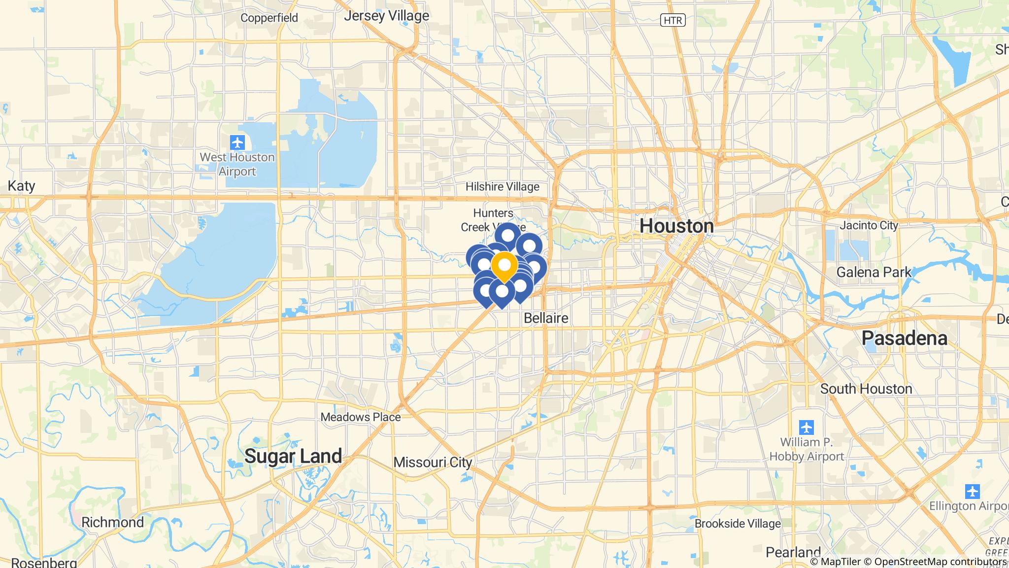 Street map of the ATM area