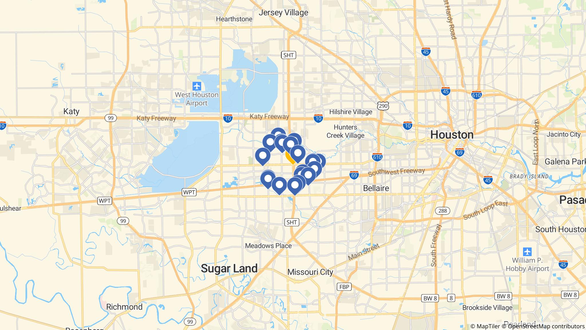 Street map of the ATM area