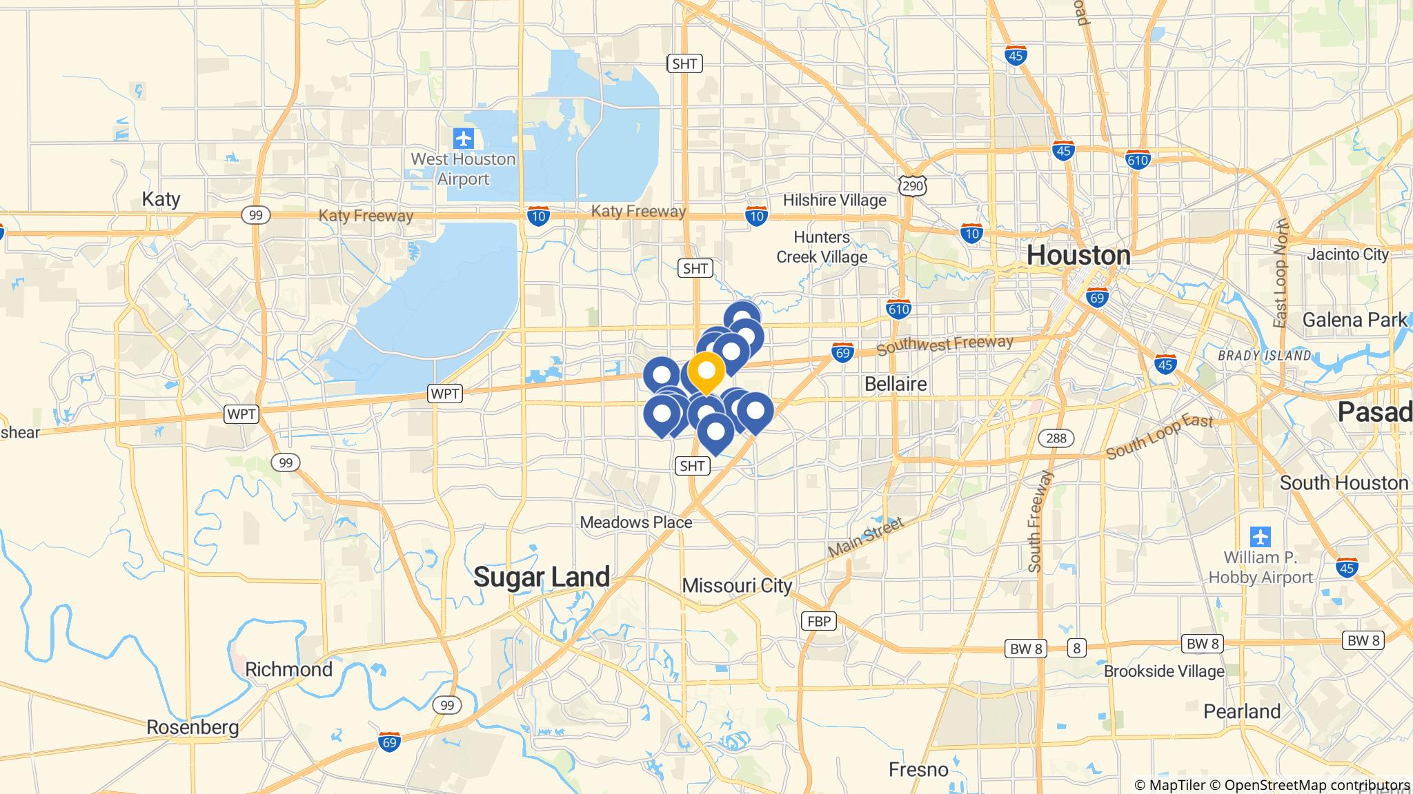 Street map of the ATM area
