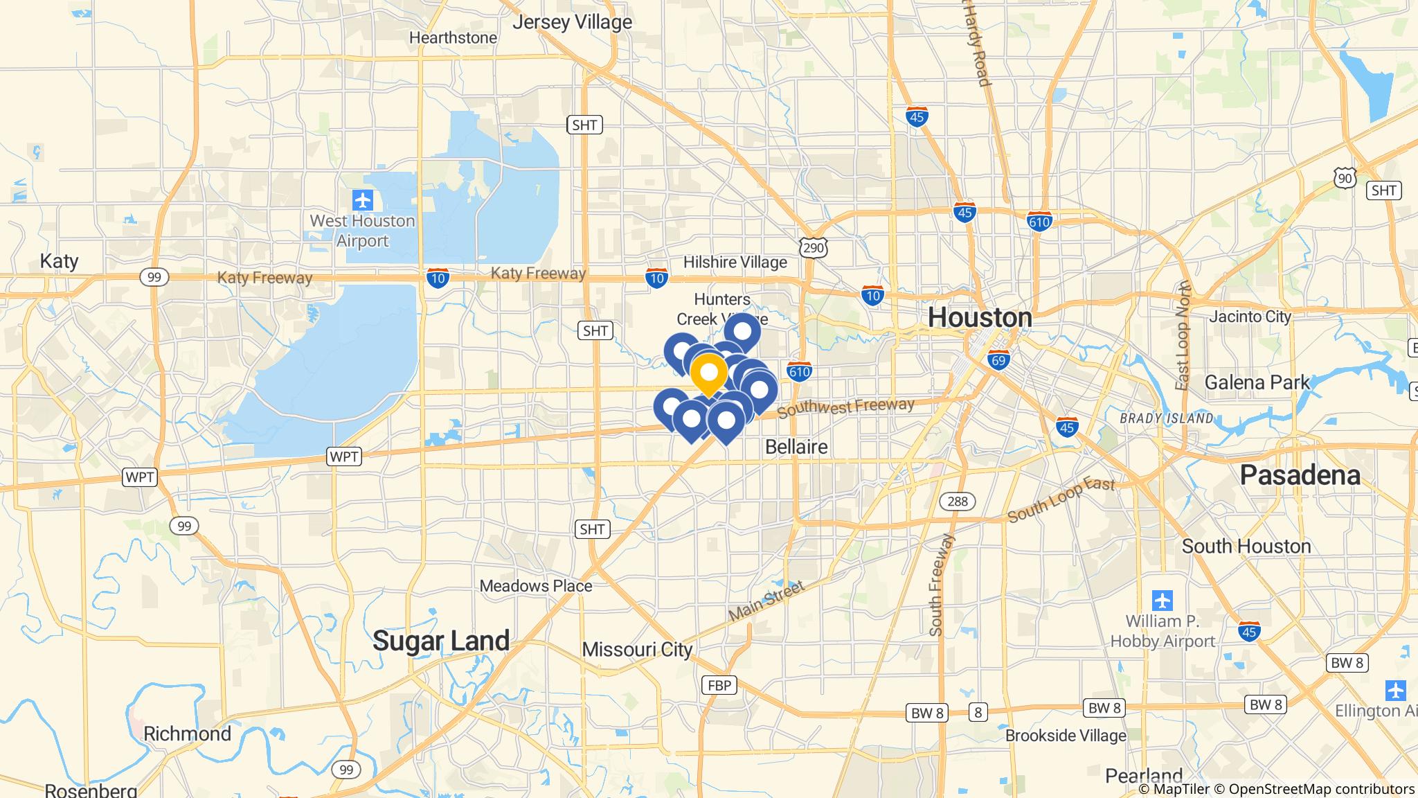 Street map of the ATM area