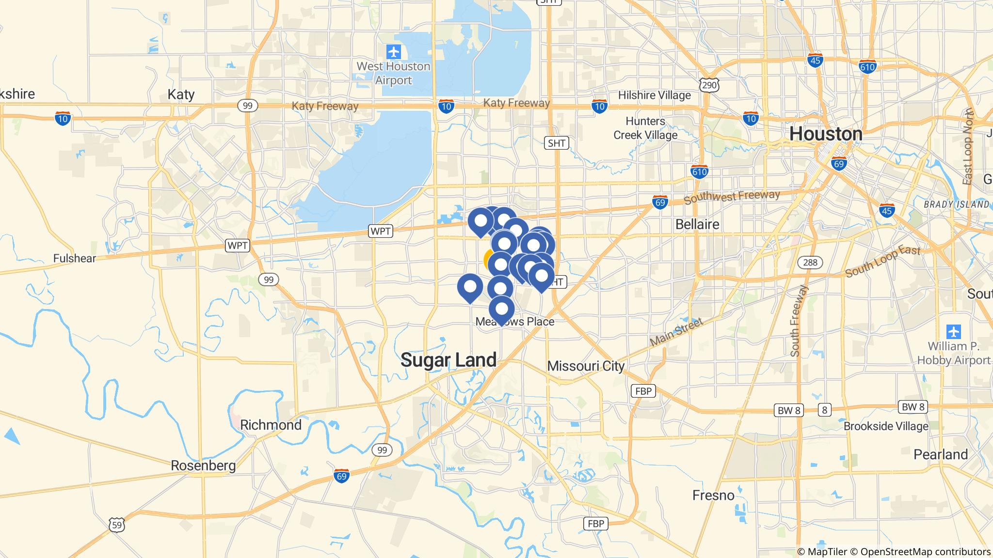Street map of the ATM area