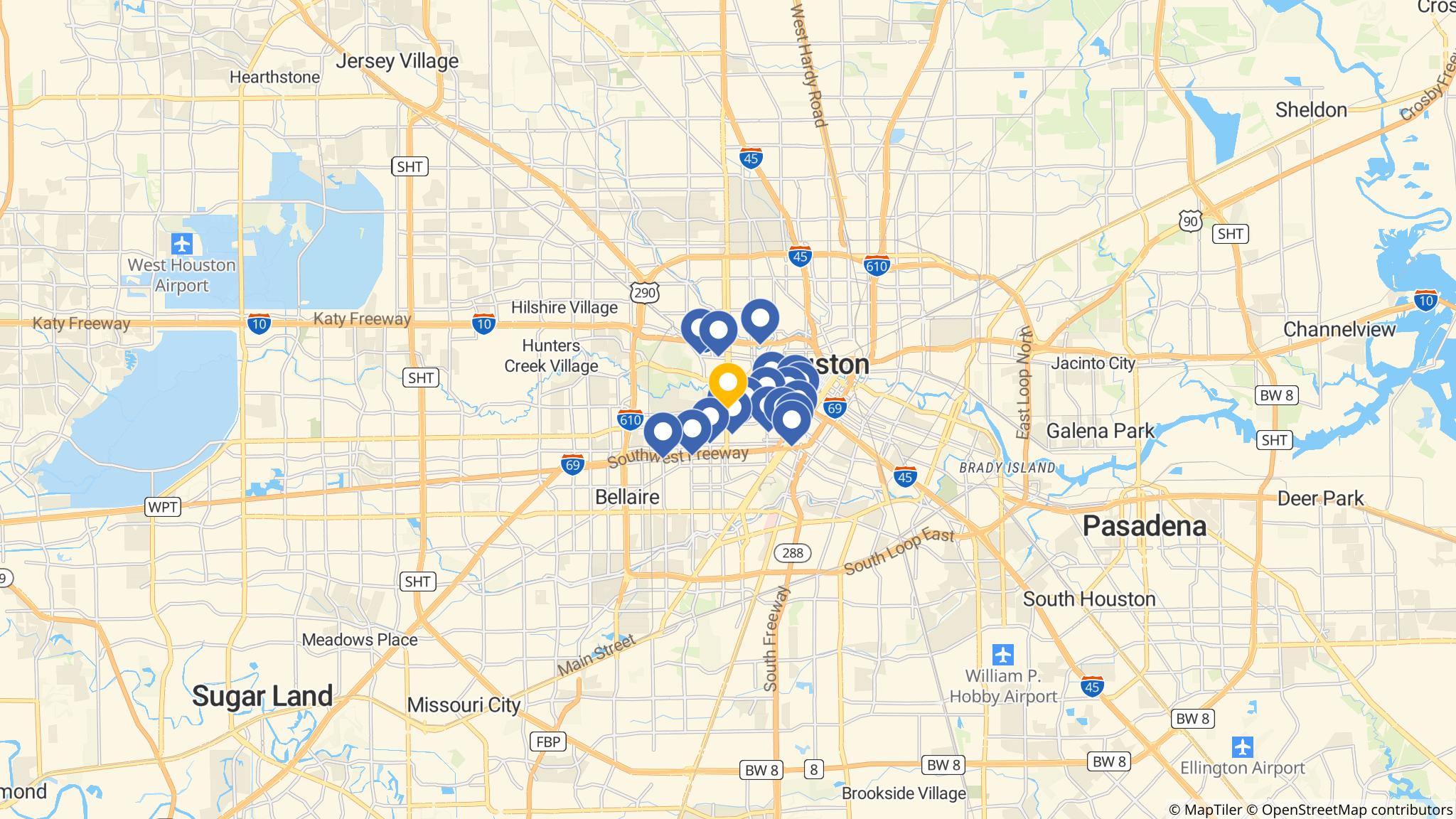 Street map of the ATM area