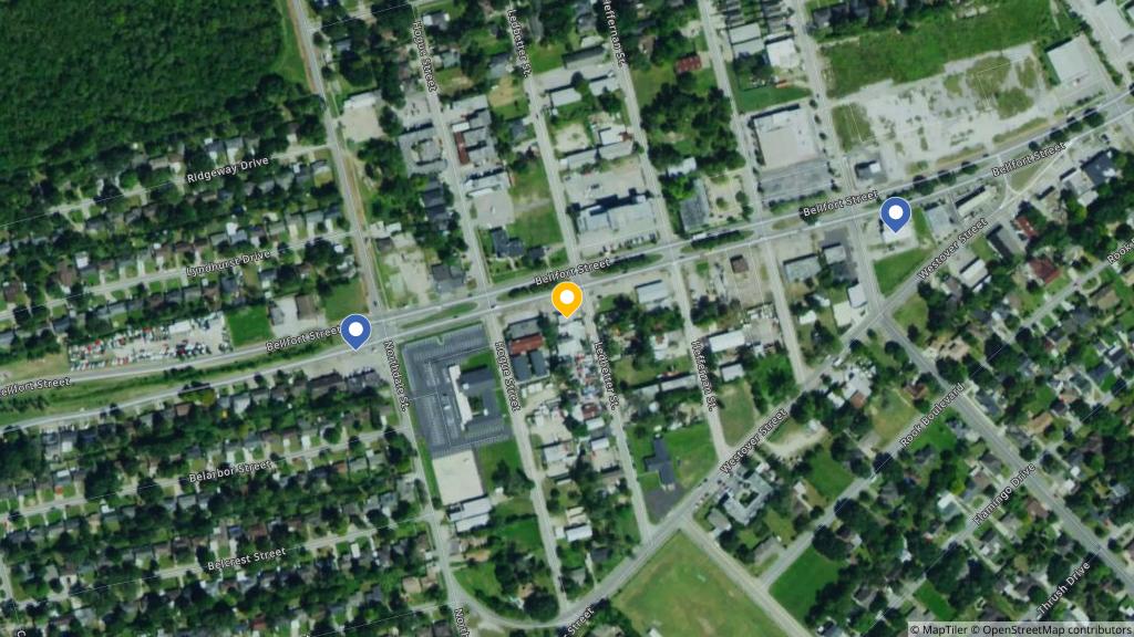 Satellite photo of the location