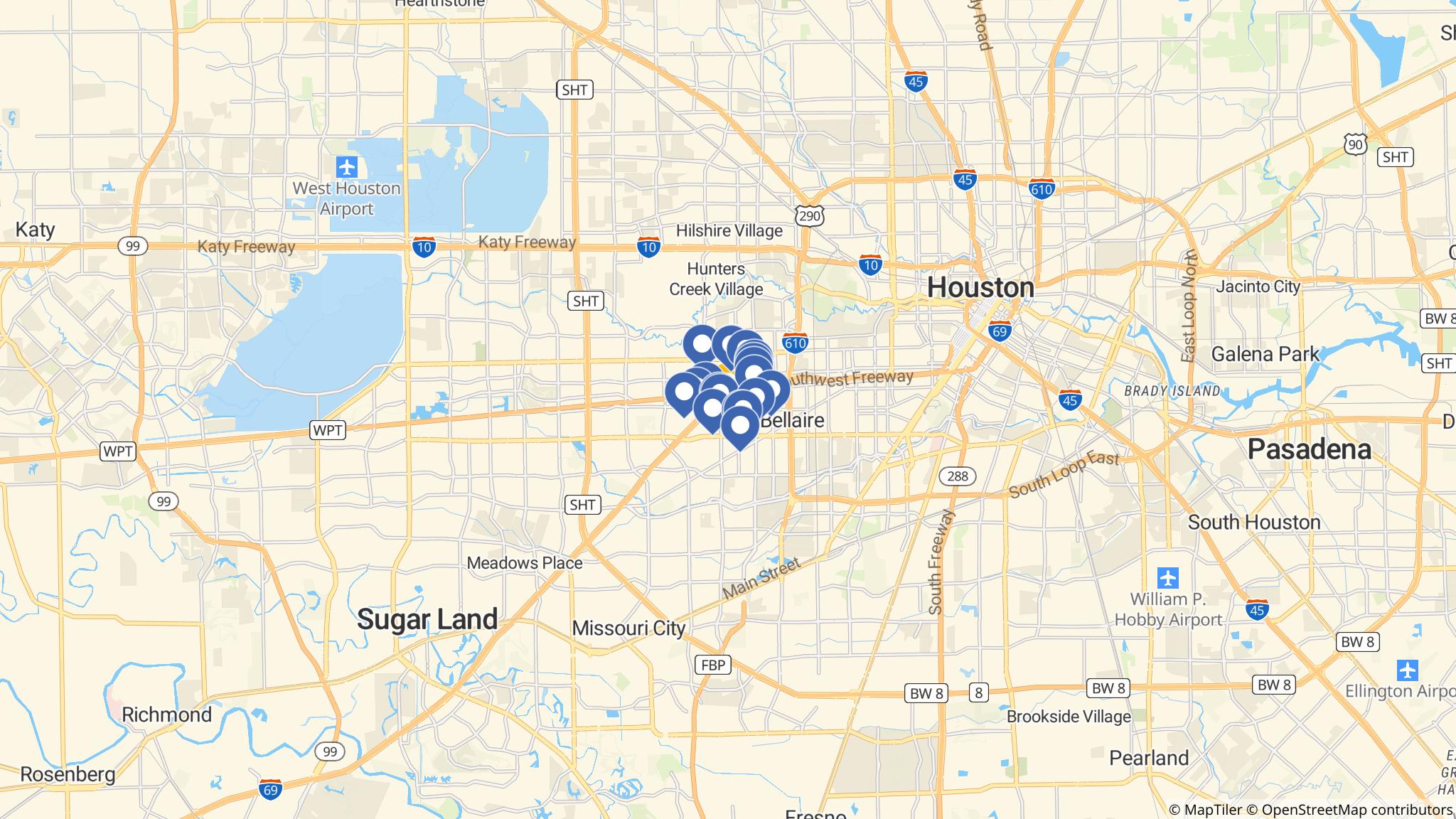 Street map of the ATM area
