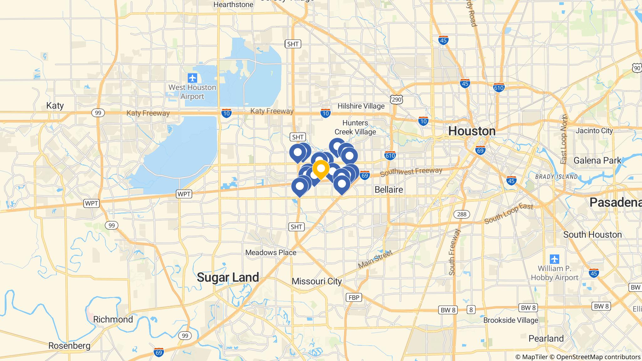 Street map of the ATM area