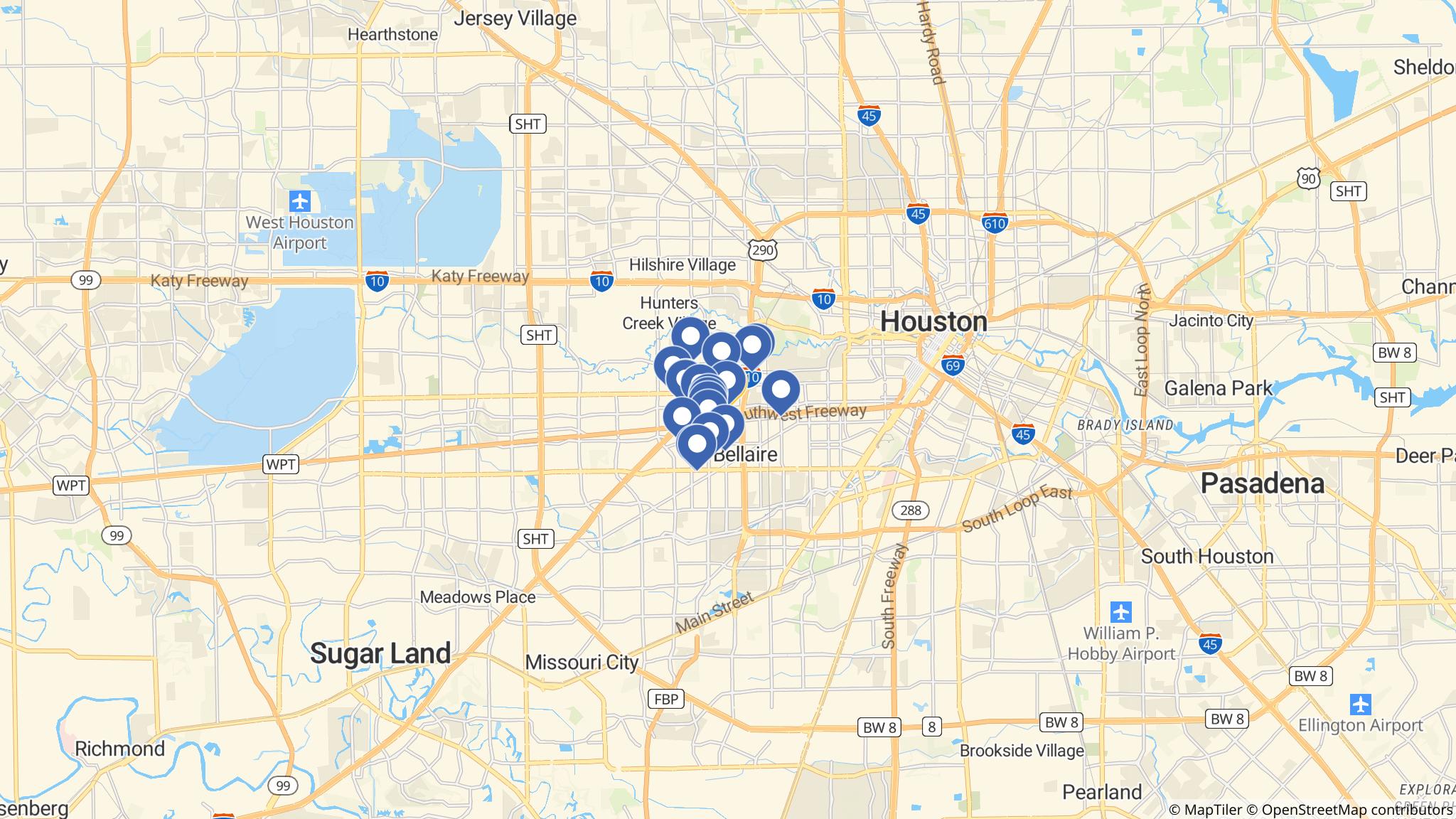 Street map of the ATM area