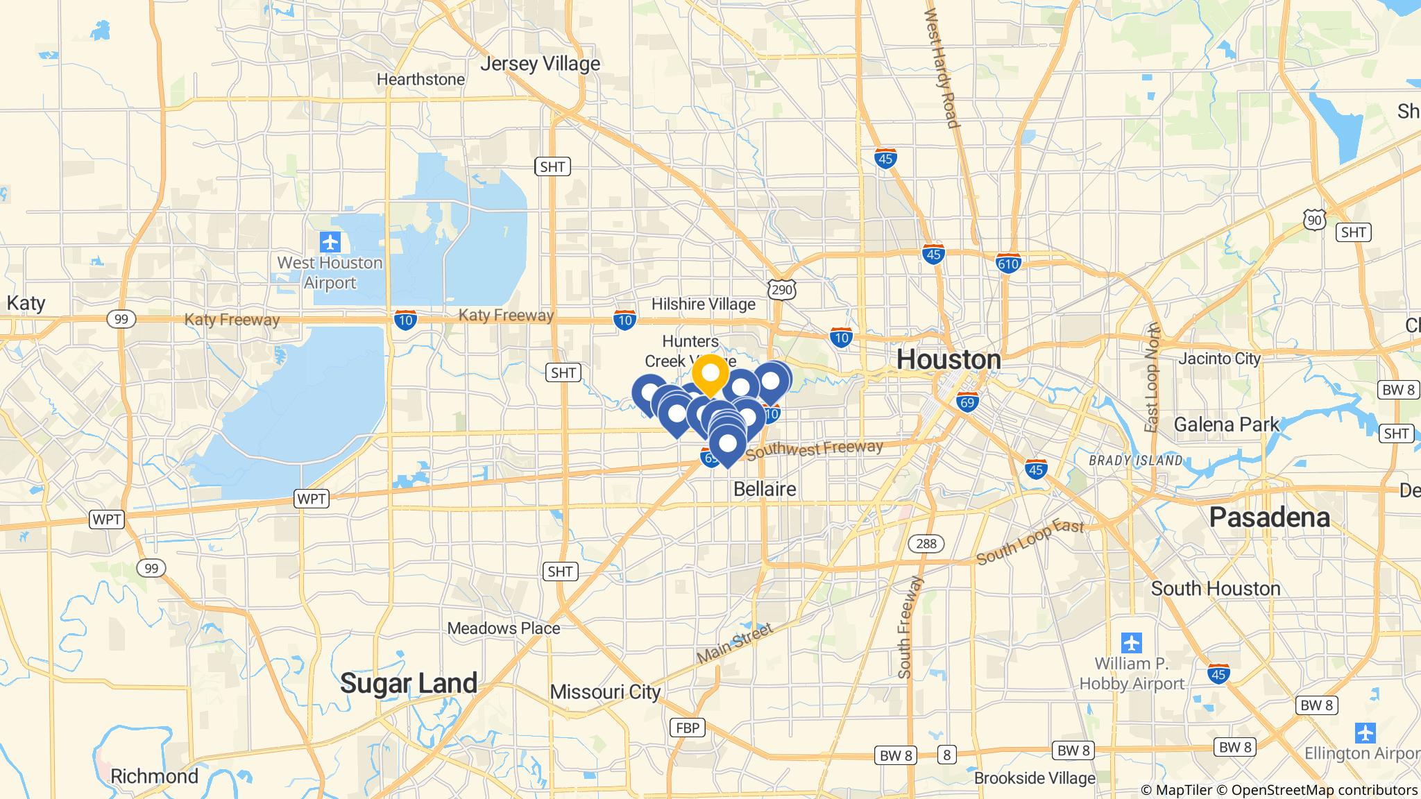 Street map of the ATM area