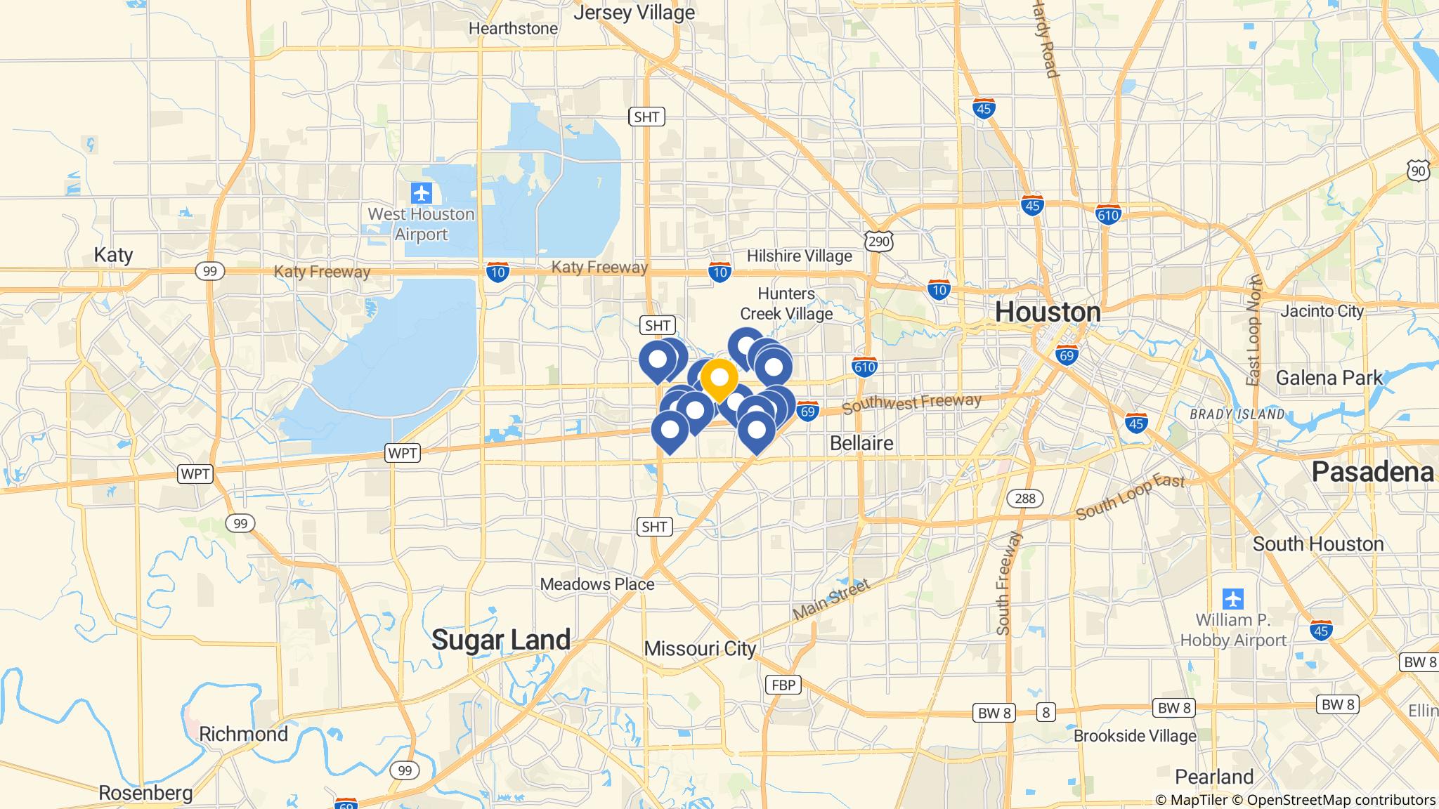 Street map of the ATM area
