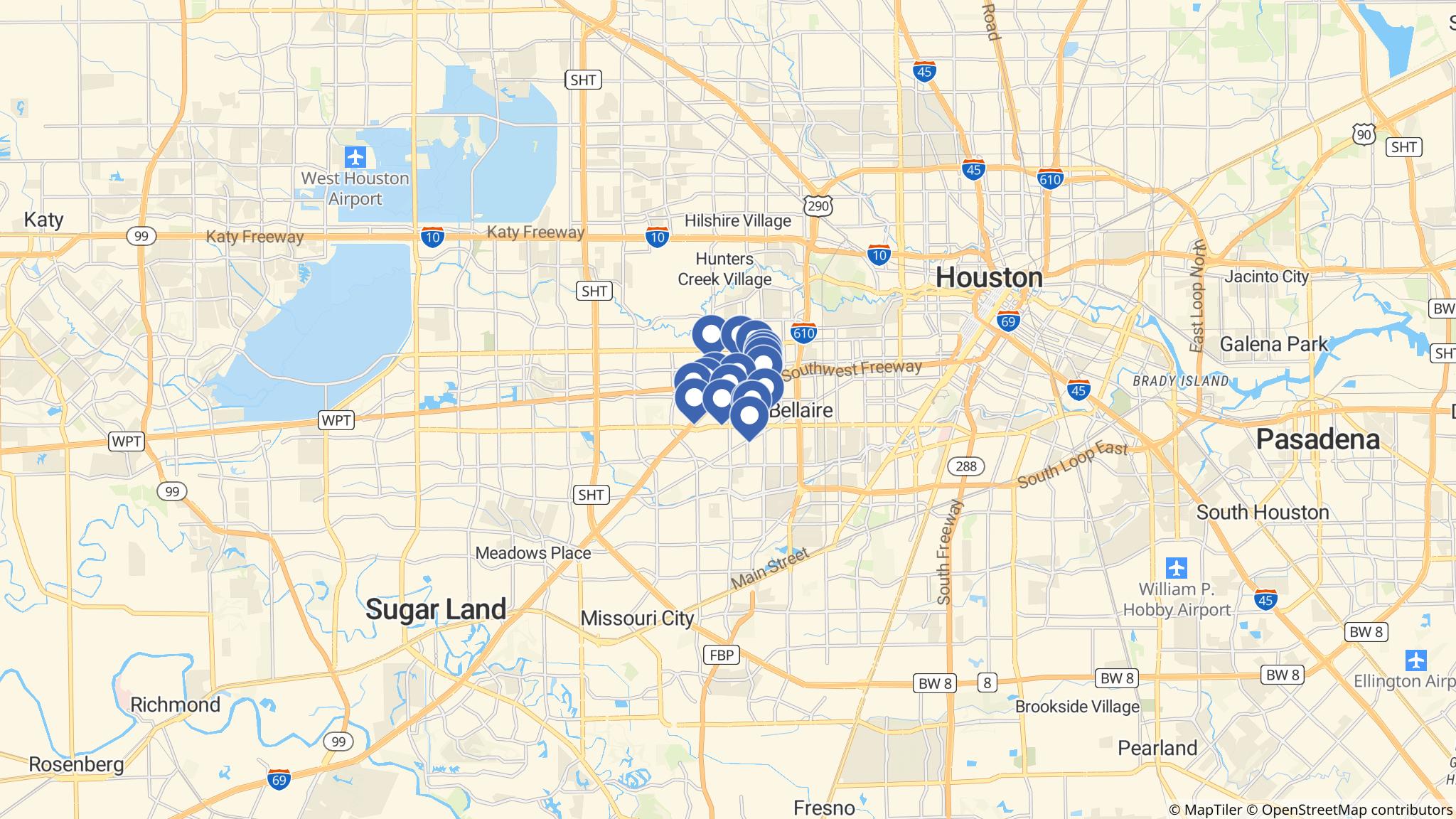 Street map of the ATM area