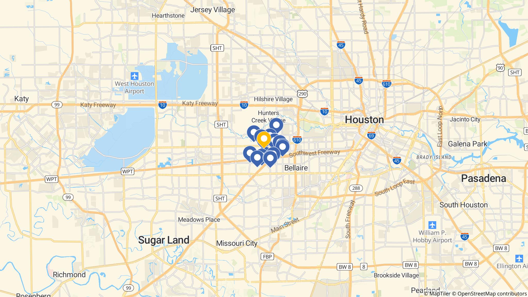 Street map of the ATM area