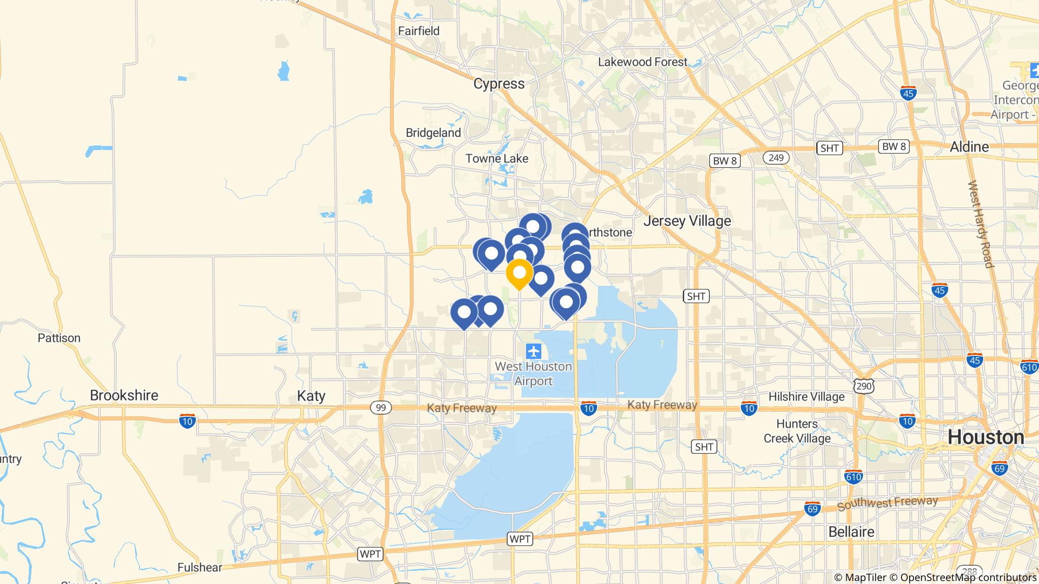 Street map of the ATM area