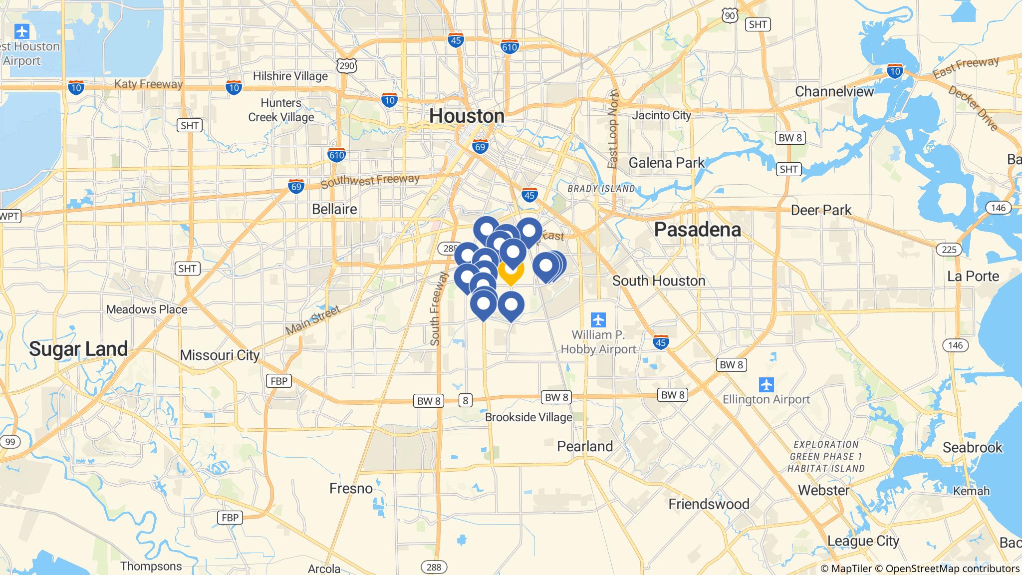 Street map of the ATM area