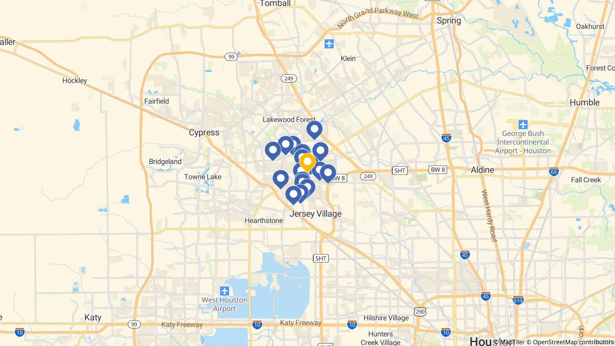 Street map of the ATM area