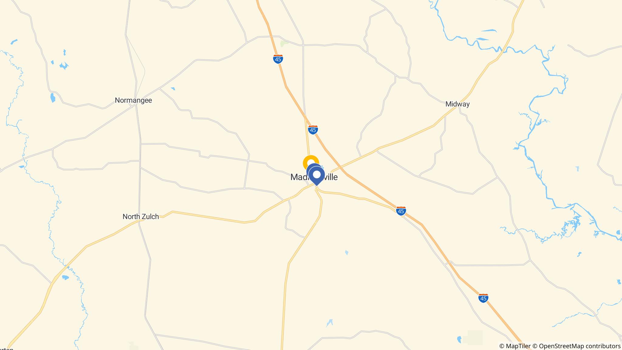 Street map of the ATM area