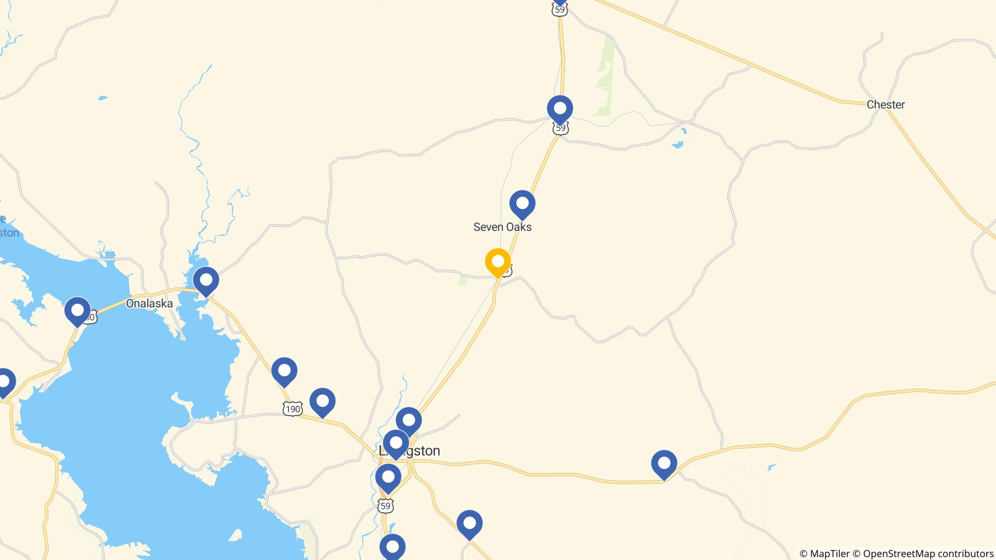 Street map of the ATM area