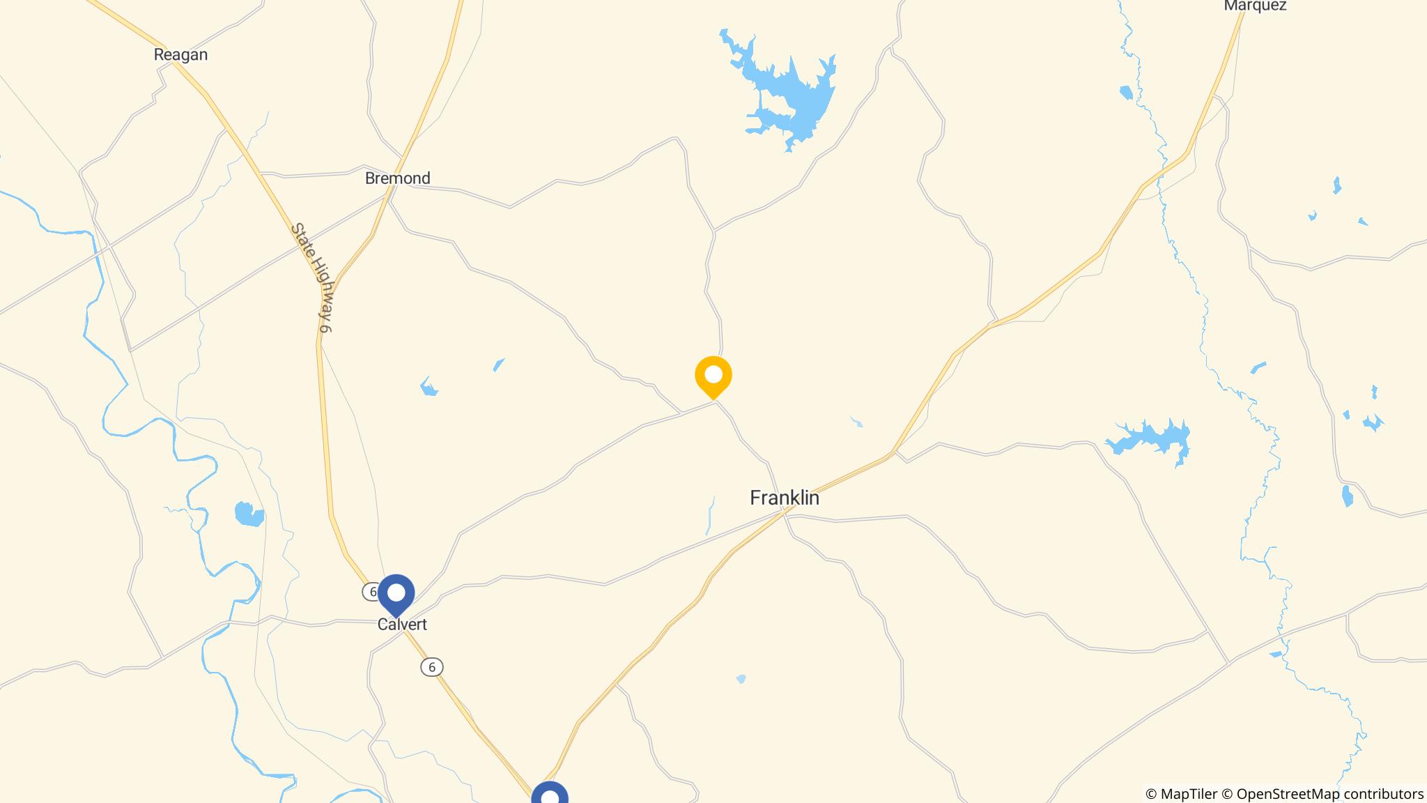 Street map of the ATM area