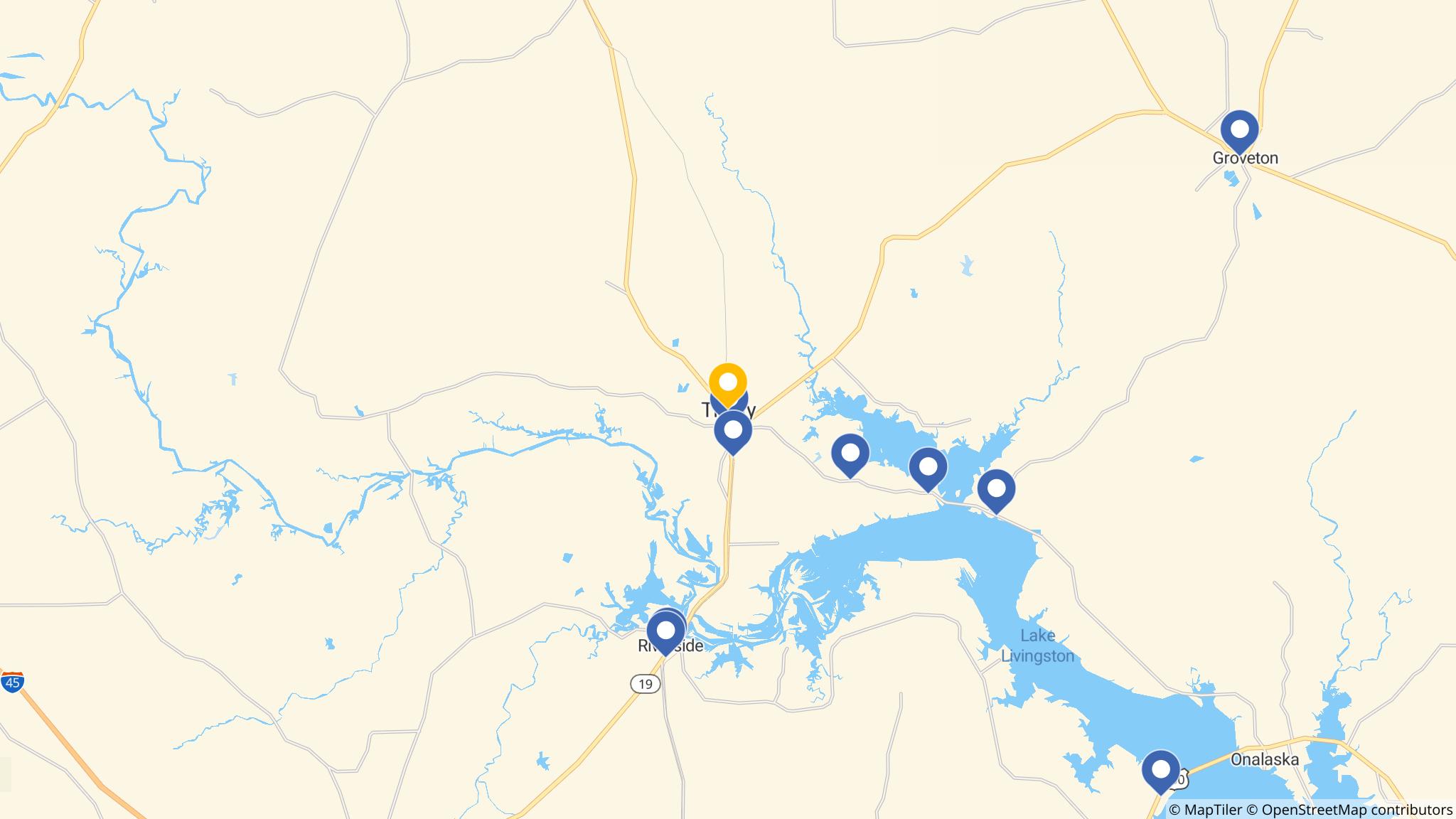 Street map of the ATM area