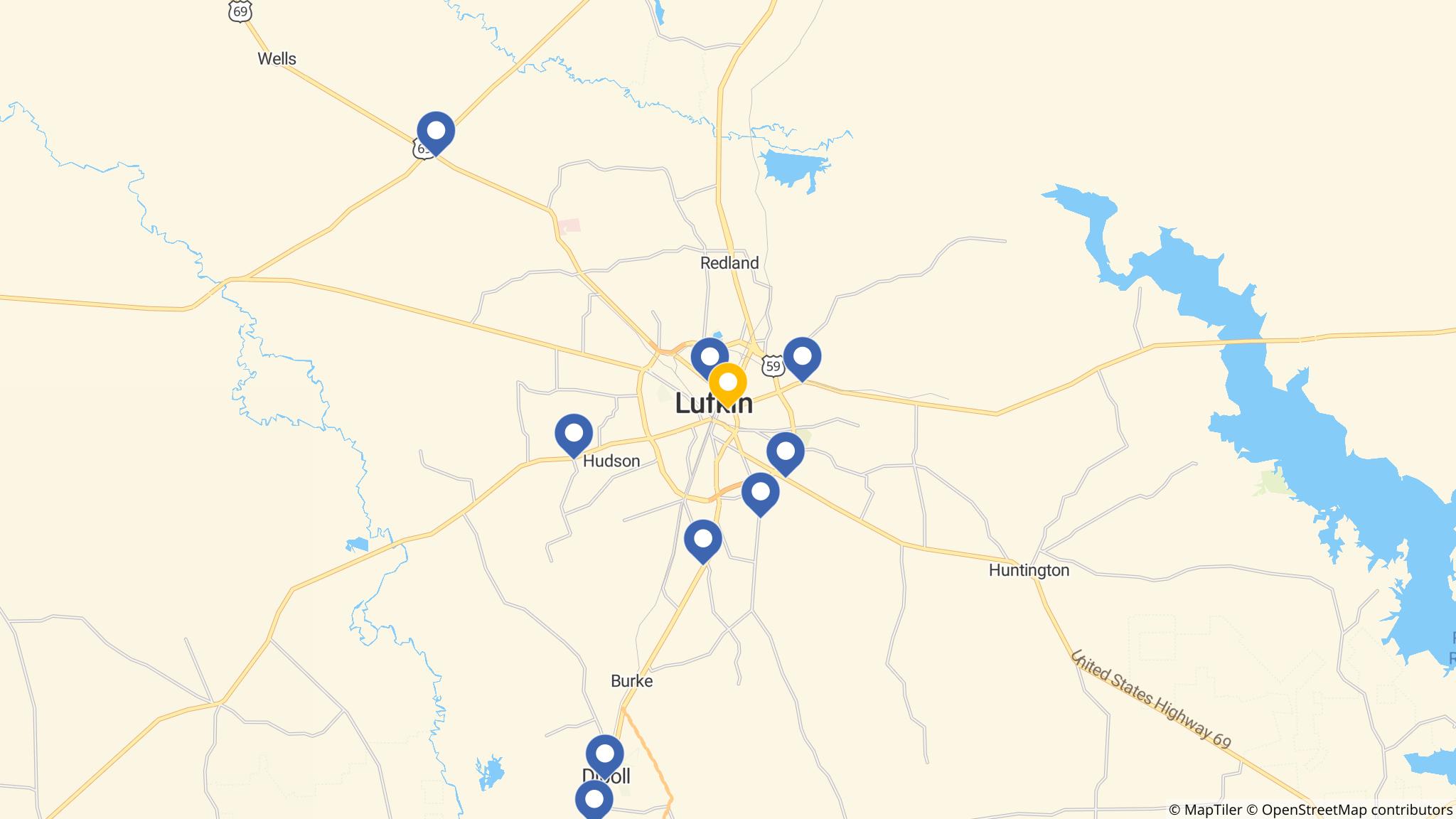 Street map of the ATM area