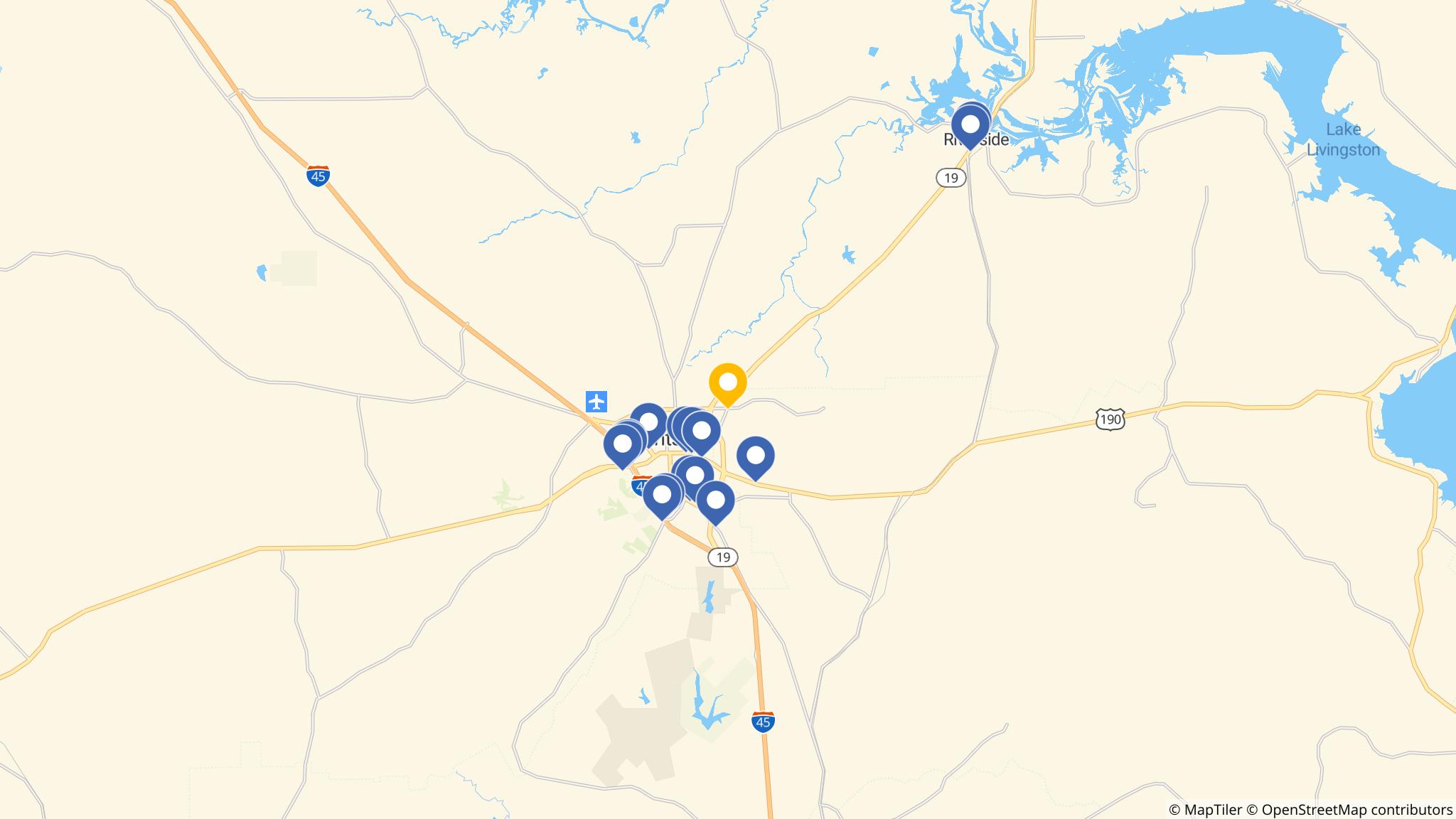 Street map of the ATM area