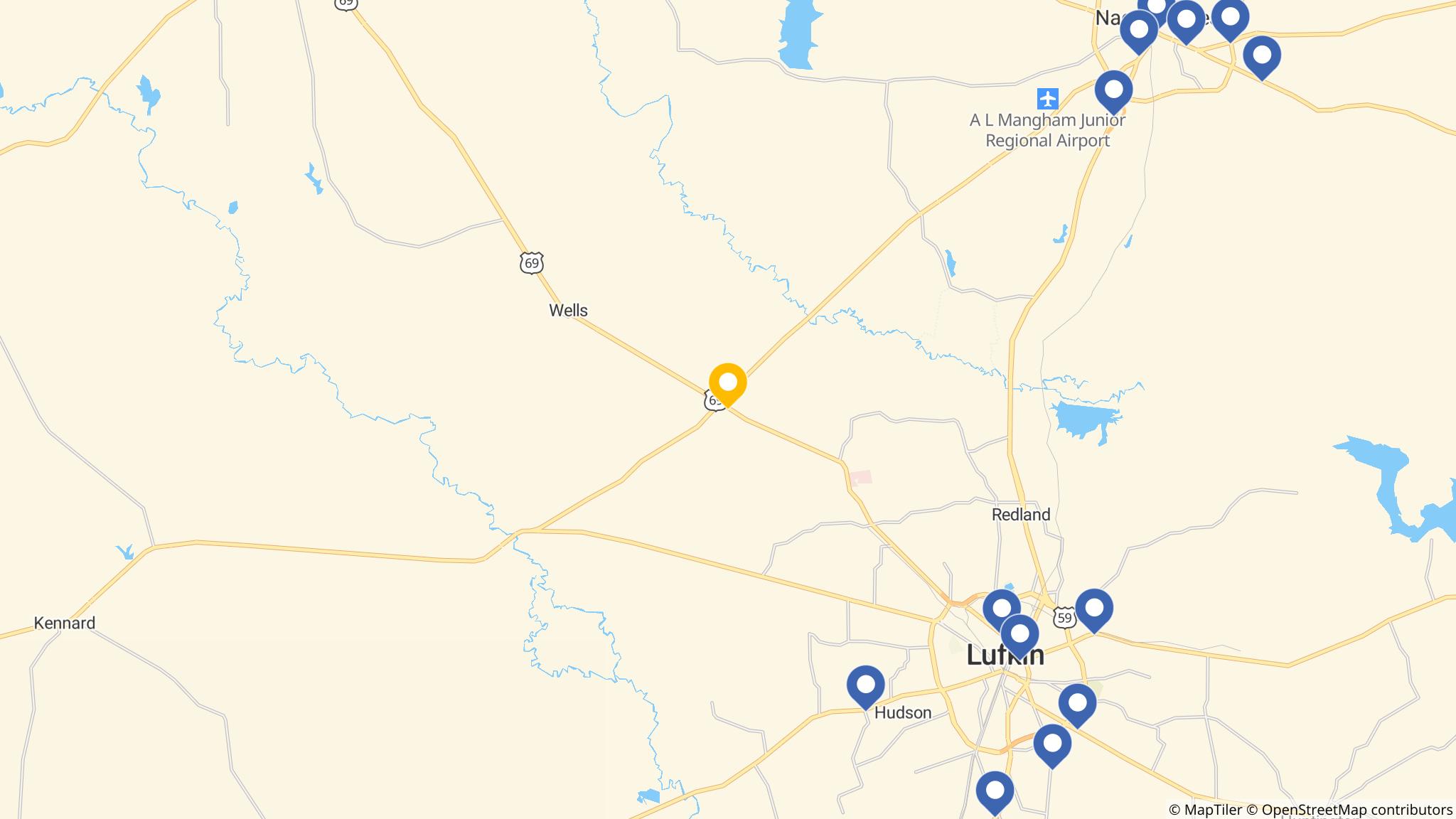 Street map of the ATM area