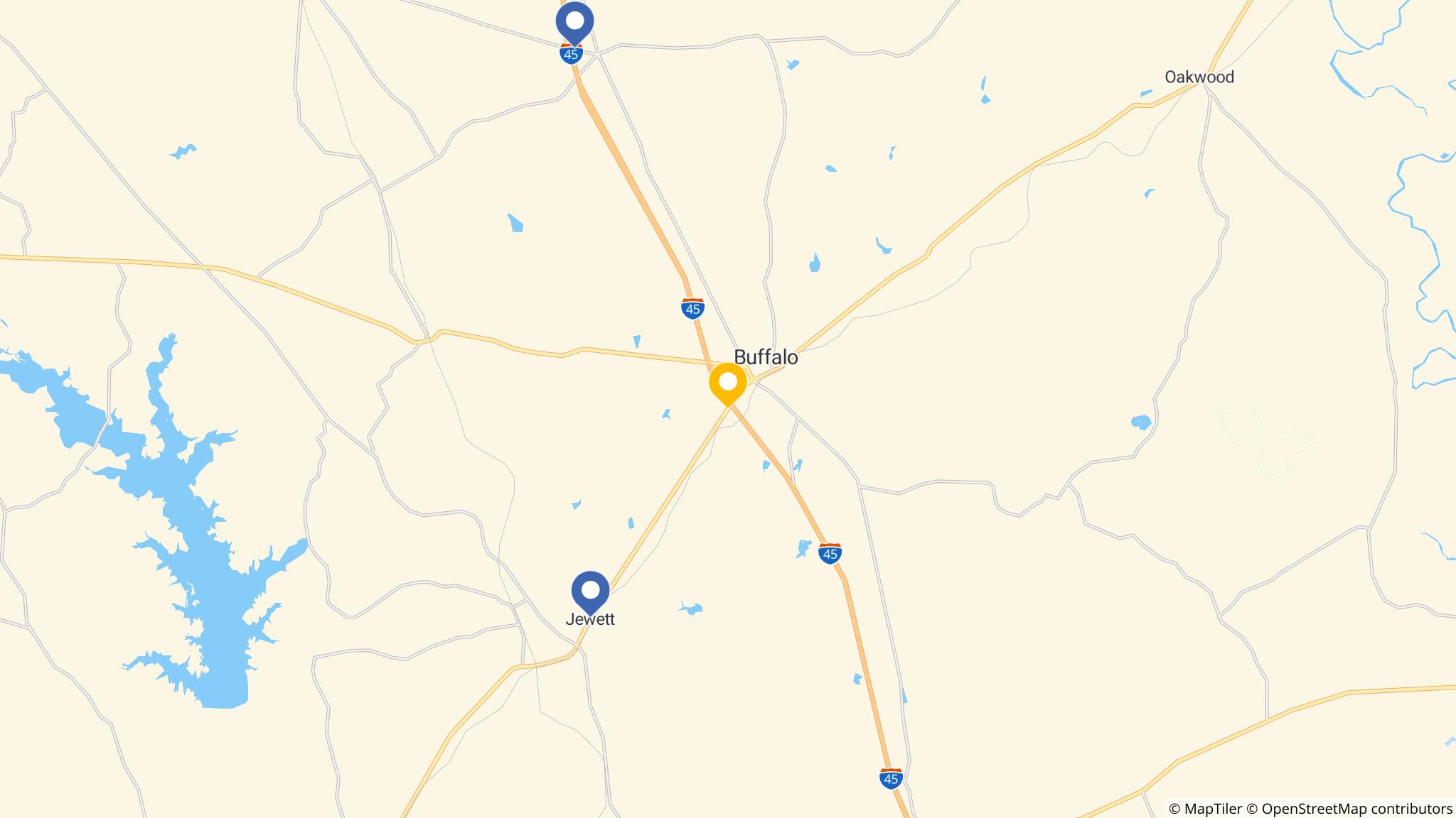 Street map of the ATM area