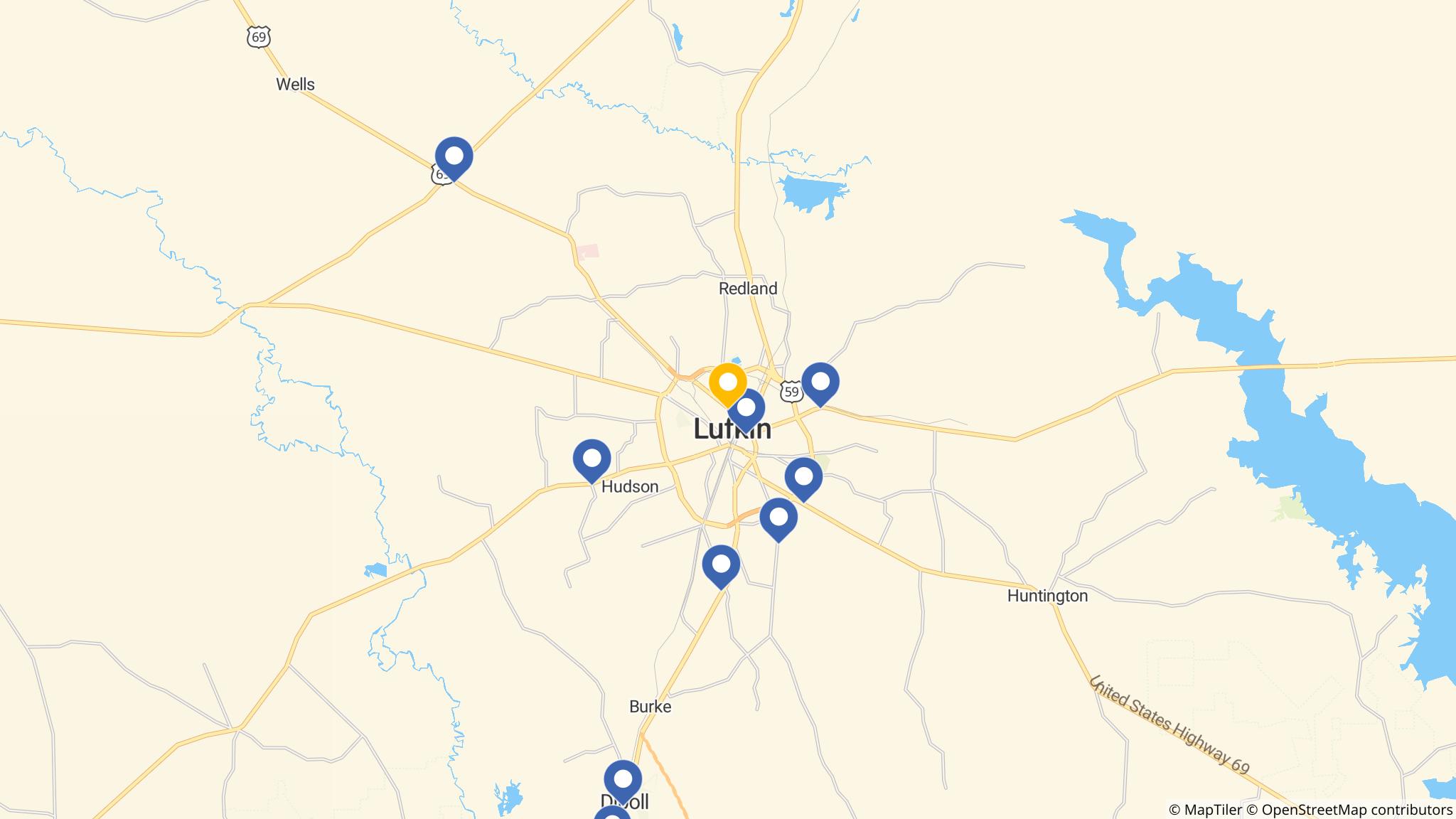 Street map of the ATM area
