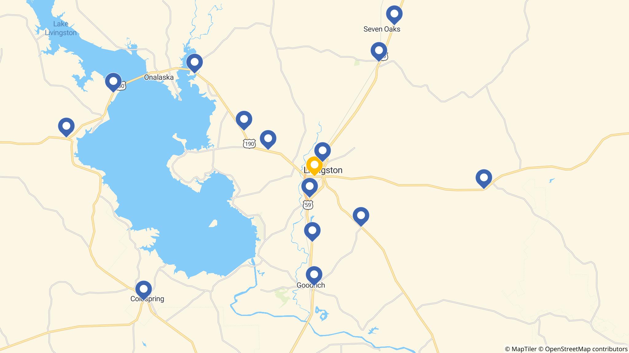 Street map of the ATM area